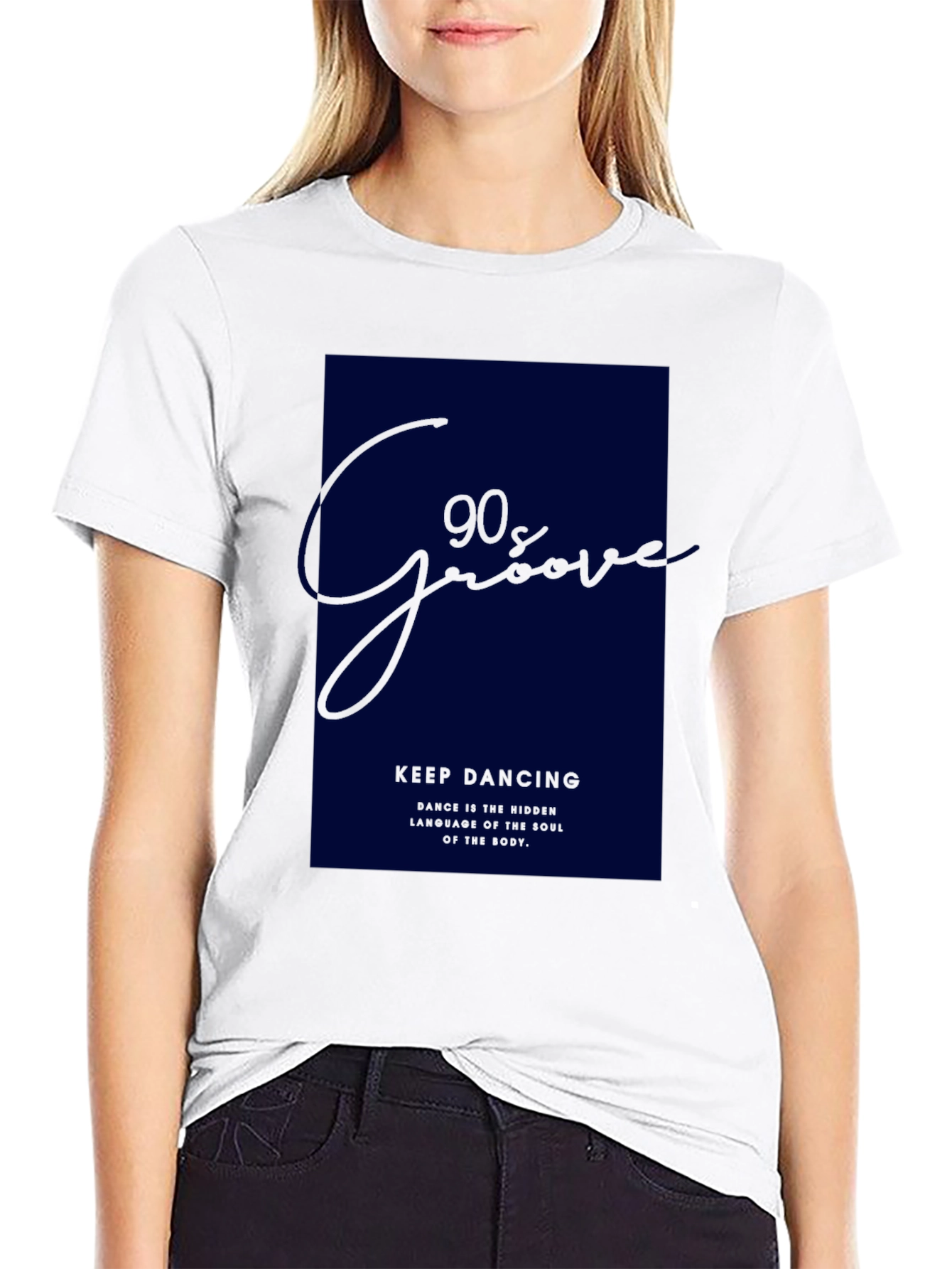 90s Groove Black Graphic Tee