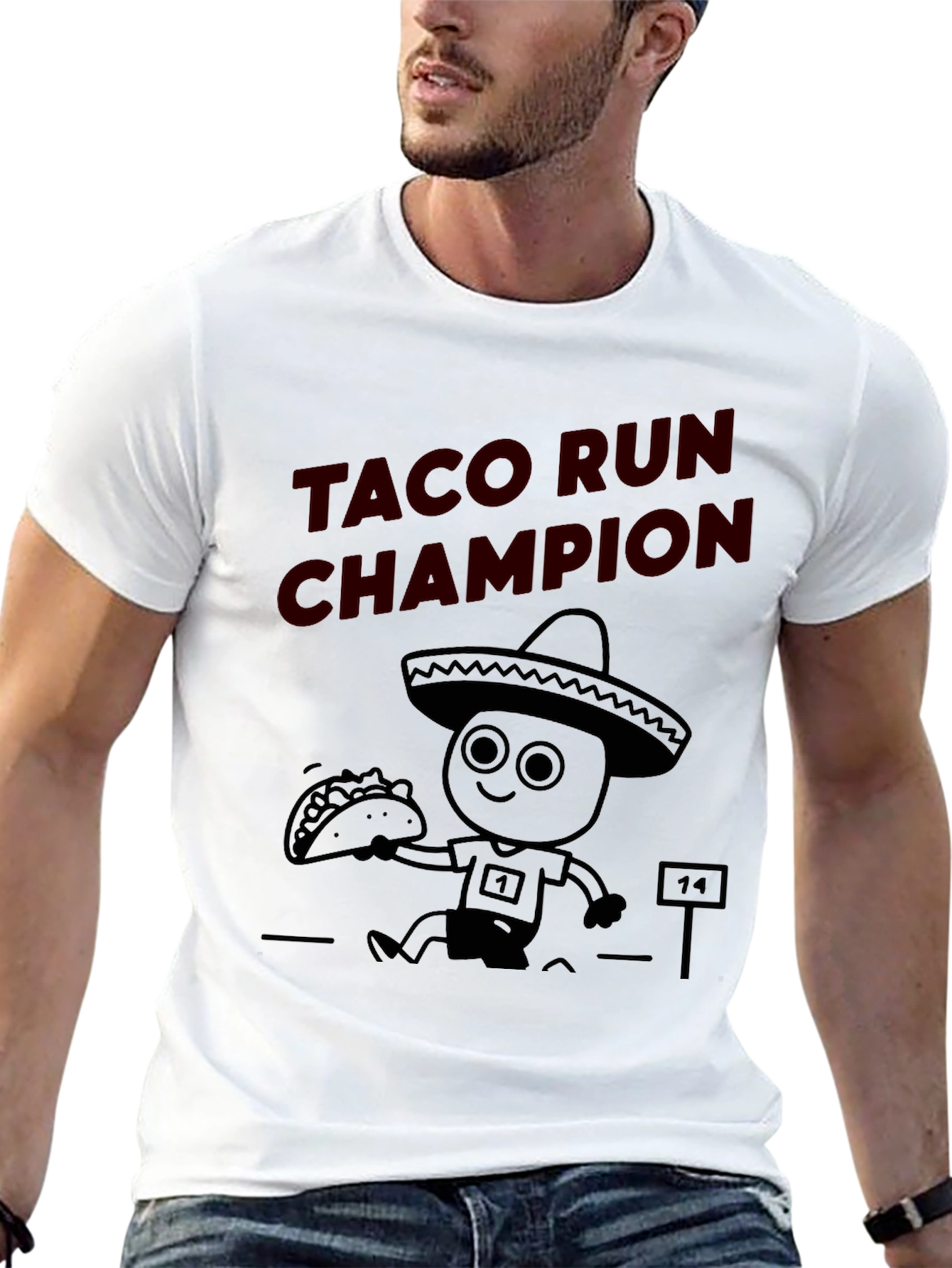 Taco Run Champion Graphic T-Shirt
