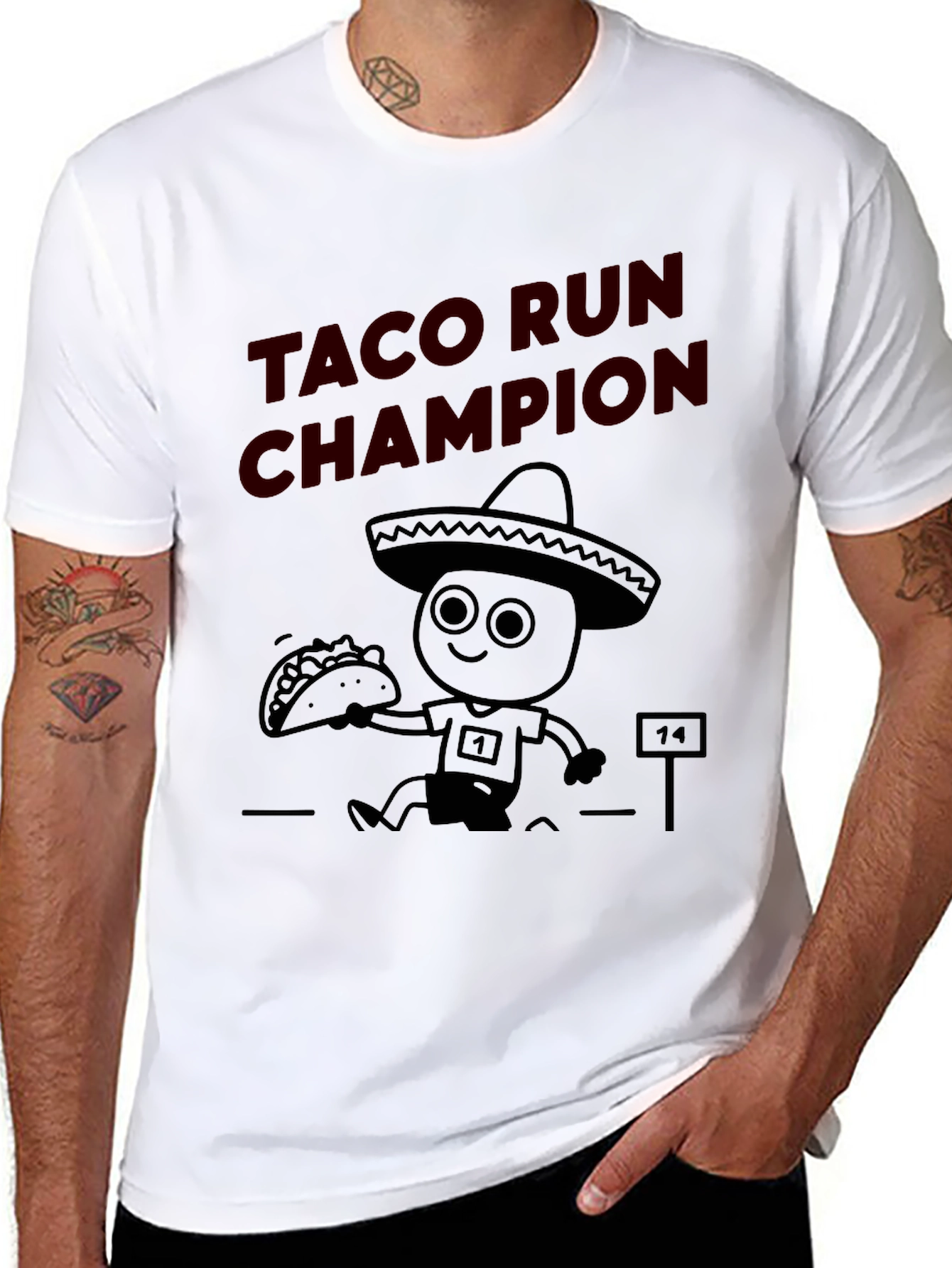Taco Run Champion Graphic T-Shirt