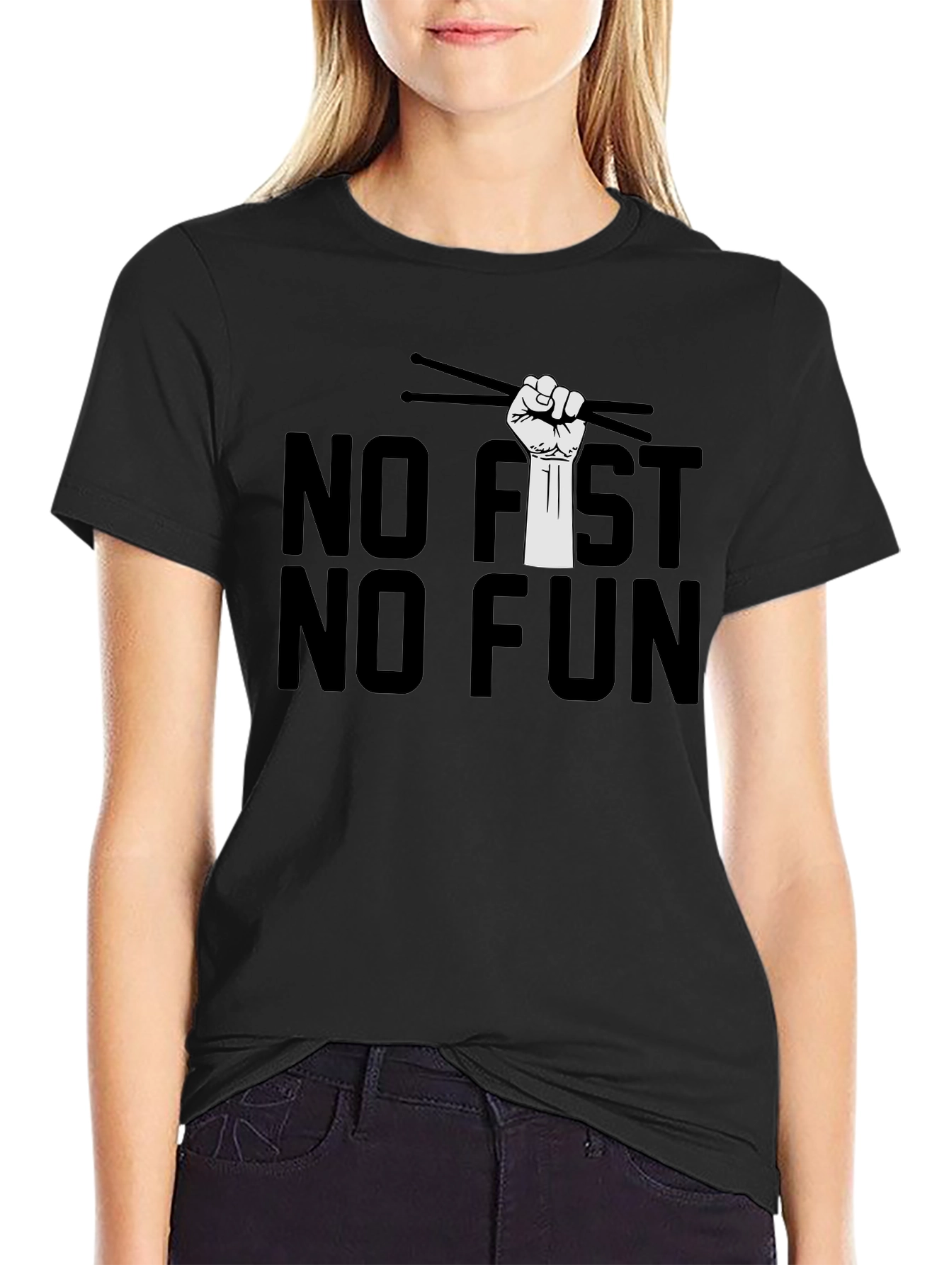No Fist No Fun Drummer T-Shirt