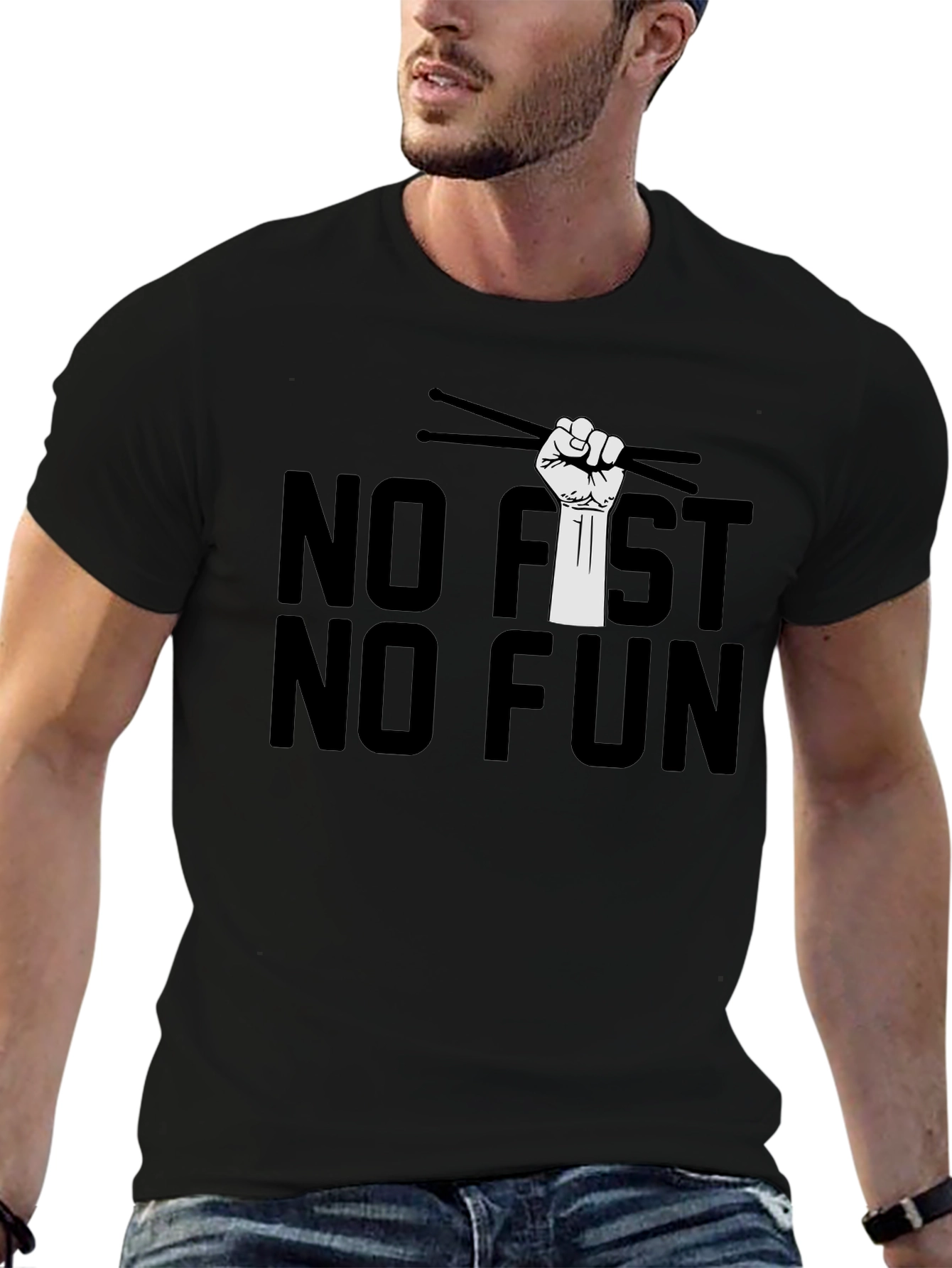 No Fist No Fun Drummer T-Shirt