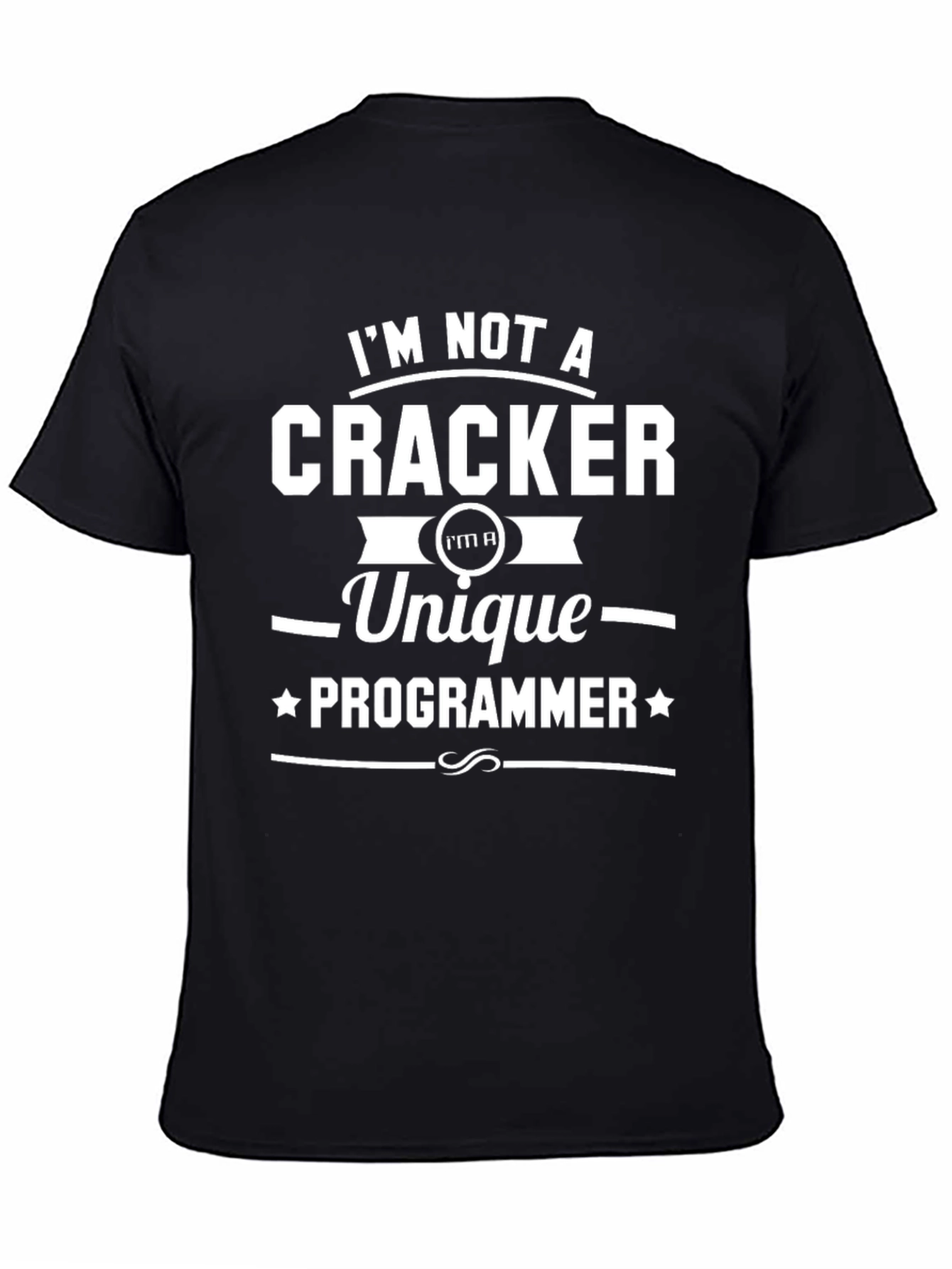 Unique Programmer Graphic Tee - Black Cotton T-Shirt