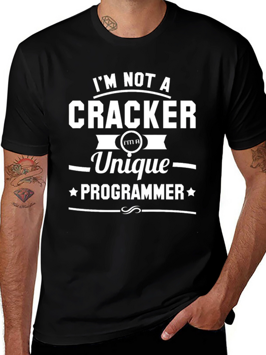 Unique Programmer Graphic Tee - Black Cotton T-Shirt