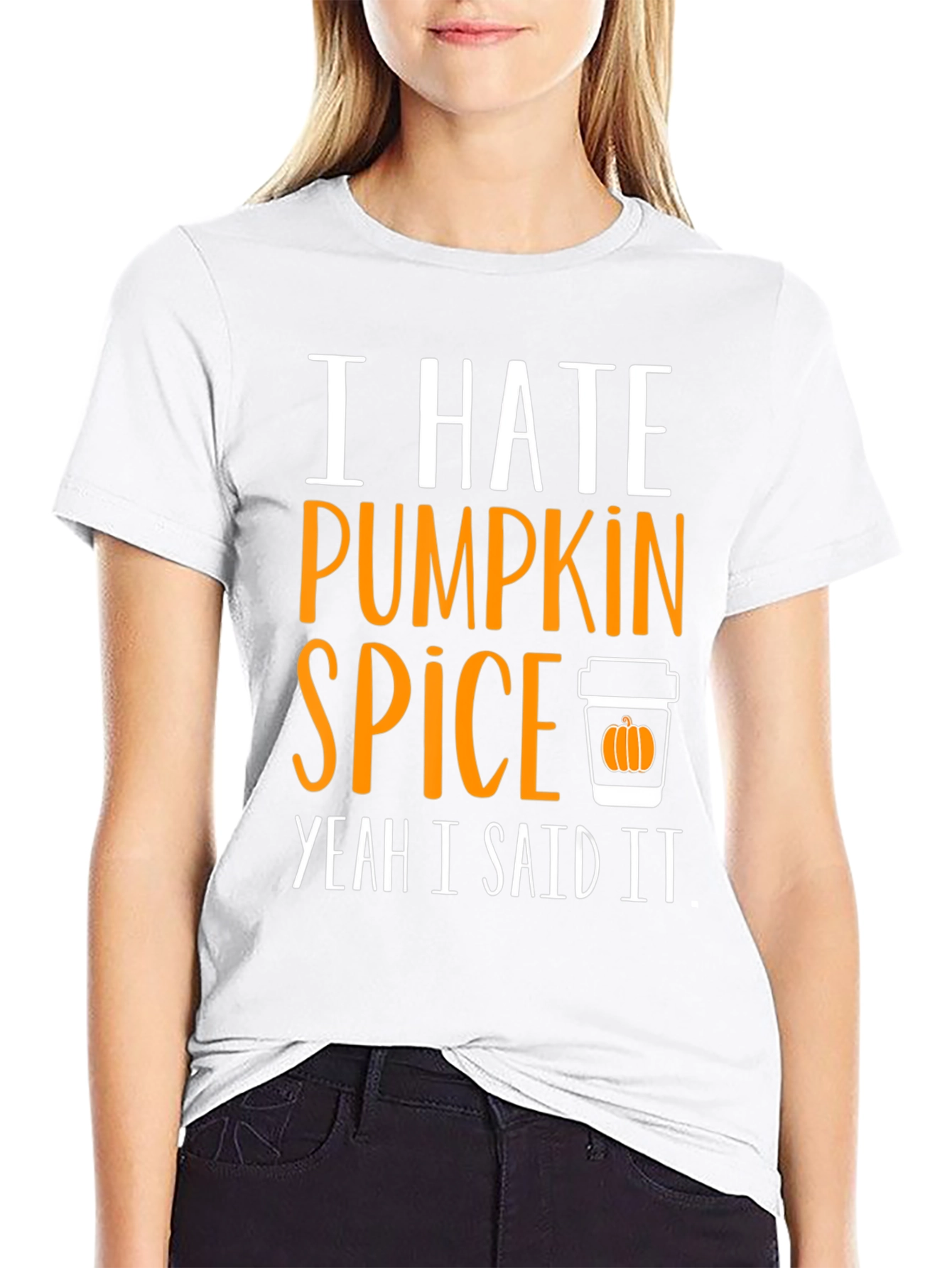 I Hate Pumpkin Spice T-Shirt - Funny Fall Tee