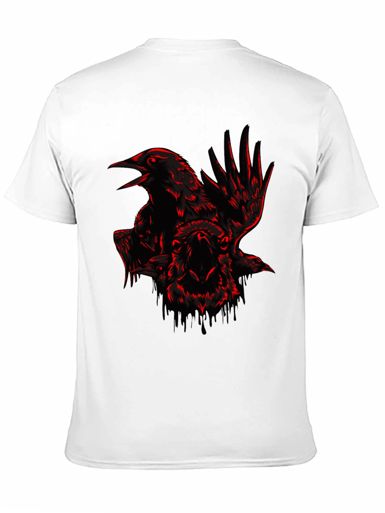 Raven & Ram Graphic Tee - Edgy Black T-Shirt
