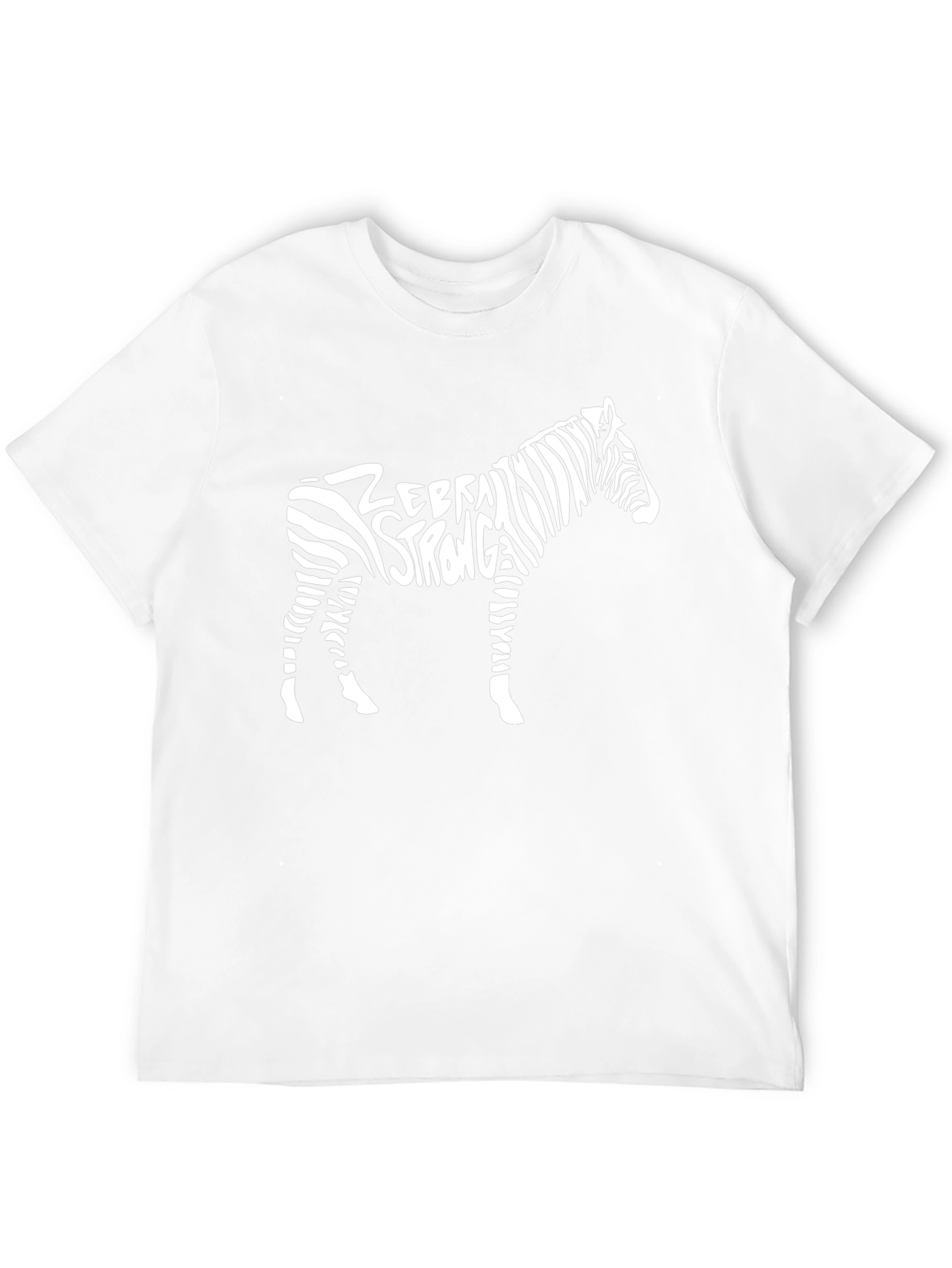 Zebra Strong Graphic Tee - Black Cotton T-Shirt
