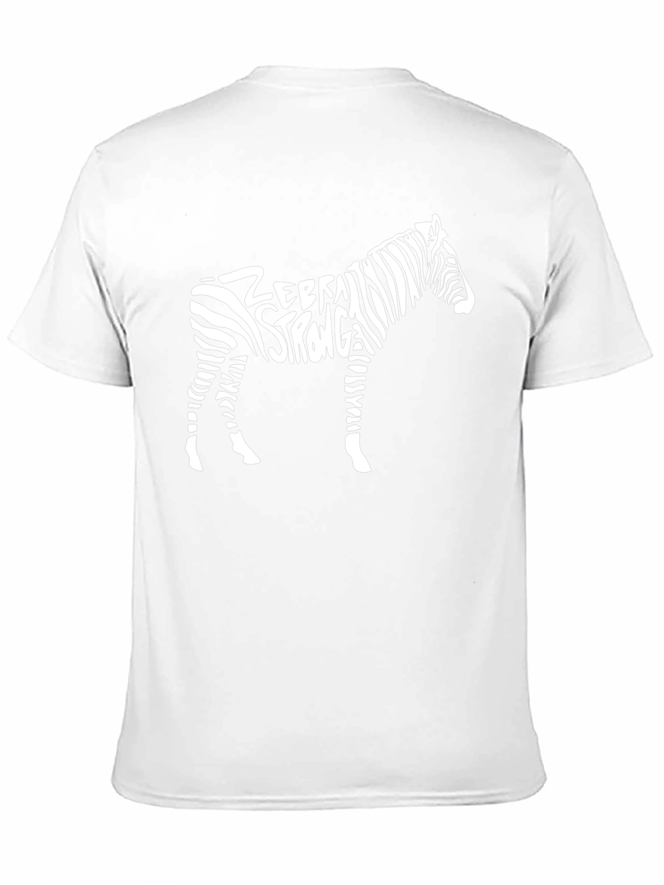 Zebra Strong Graphic Tee - Black Cotton T-Shirt