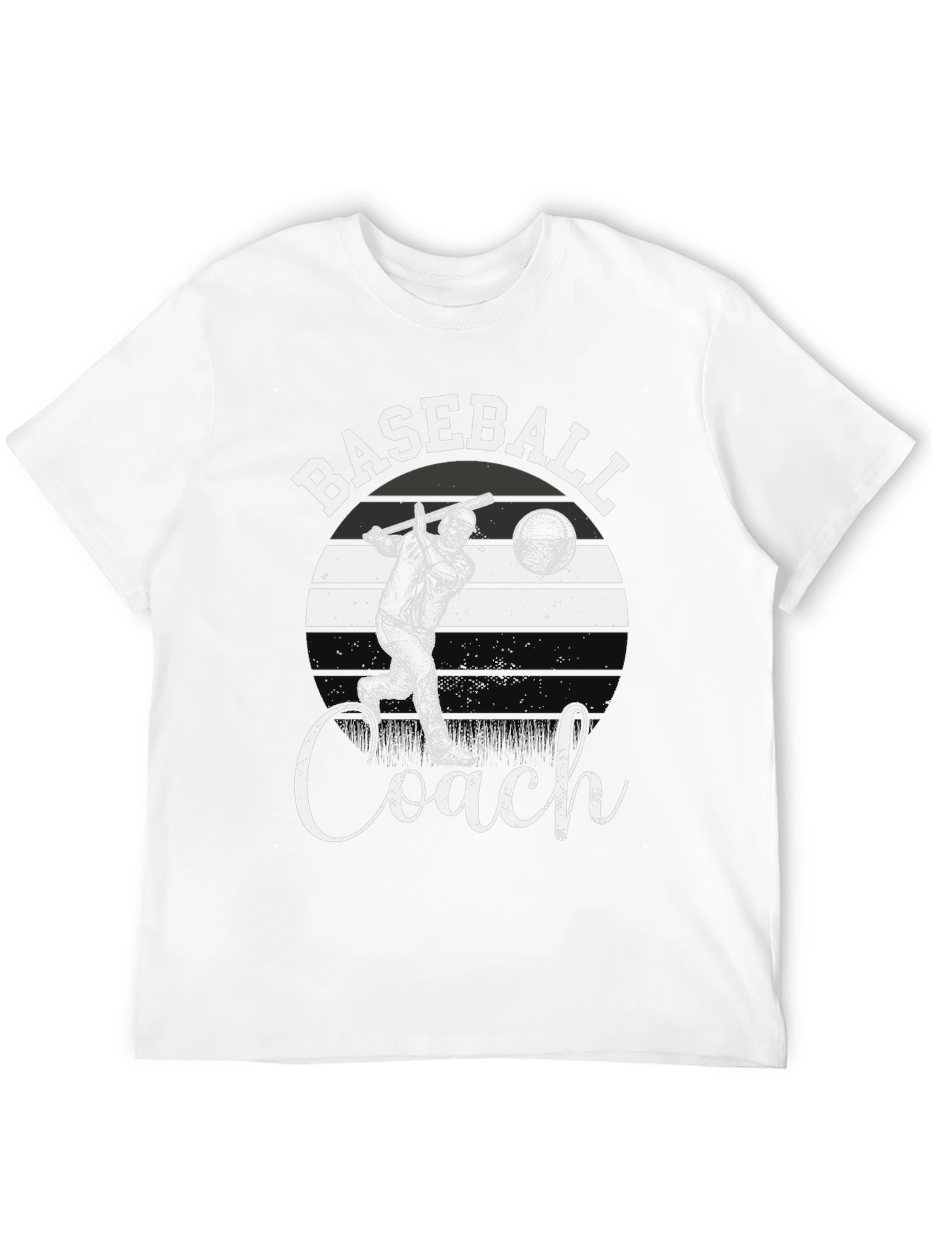 Baseball Coach T-Shirt - Black Tee