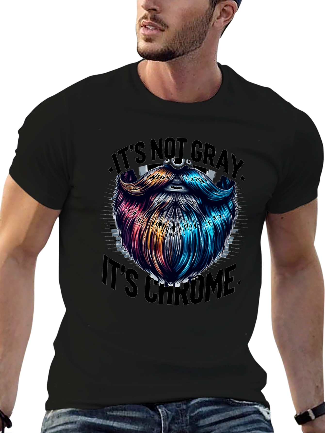 Its Not Gray Its Chrome Graphic T-Shirt