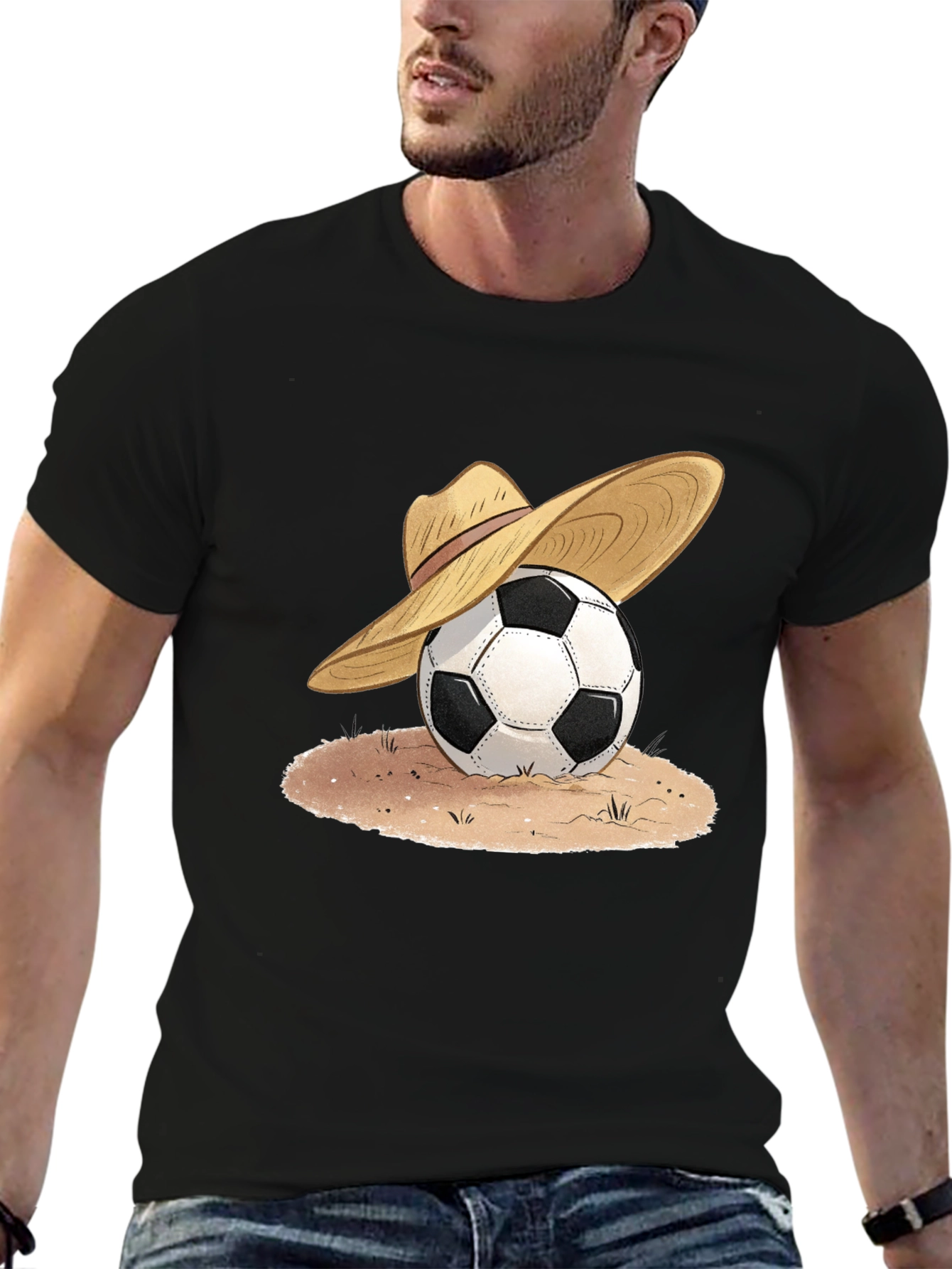 Soccer Ball Sombrero Graphic Tee