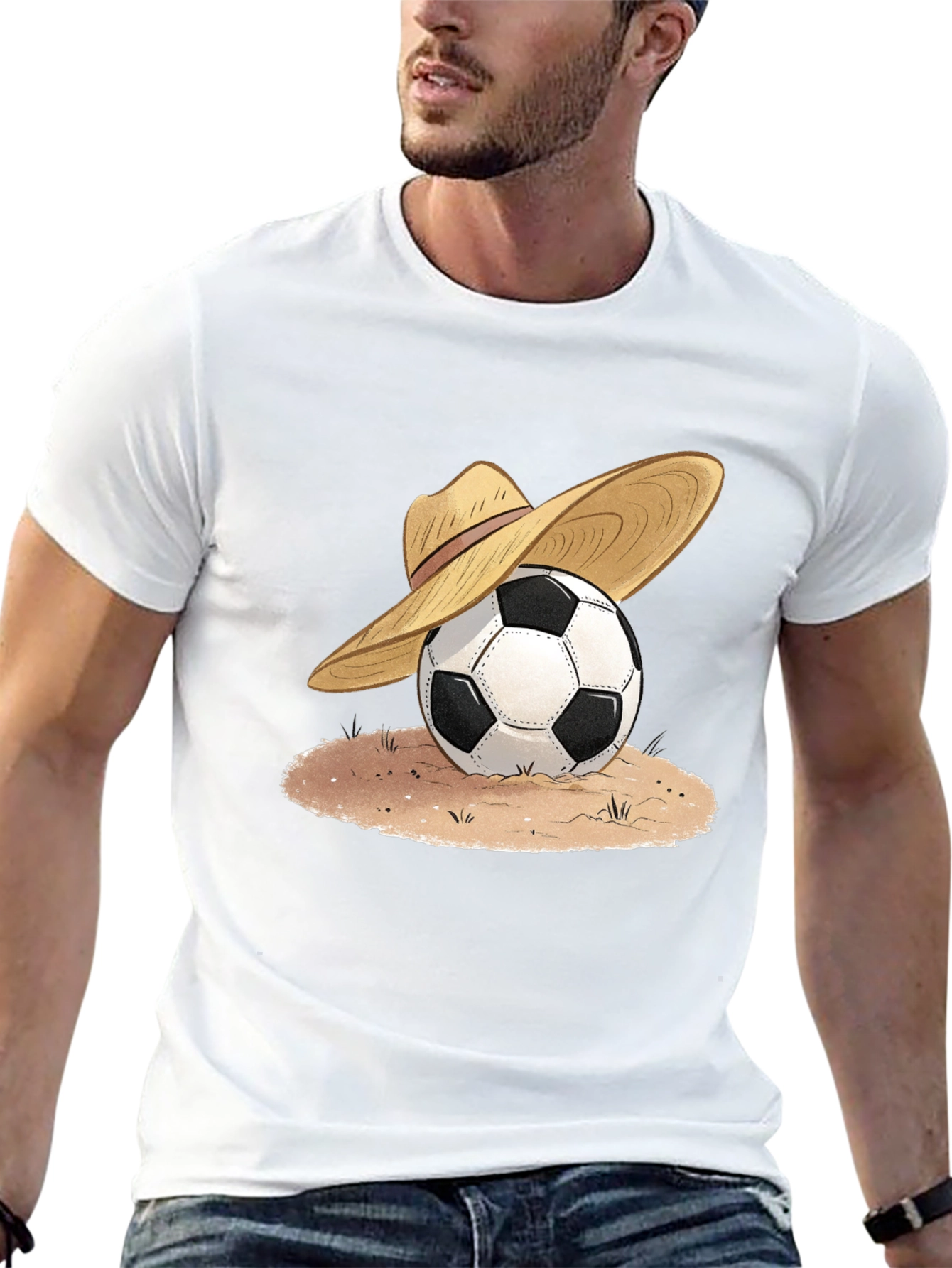 Soccer Ball Sombrero Graphic Tee