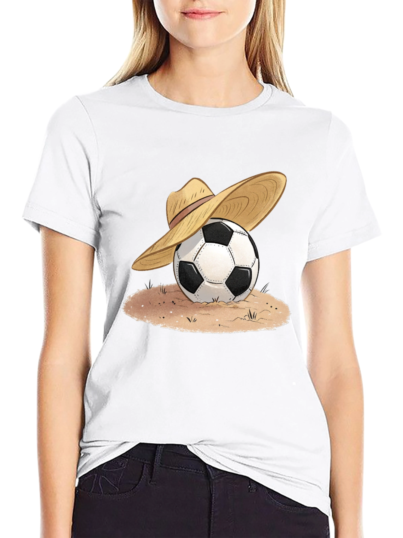 Soccer Ball Sombrero Graphic Tee