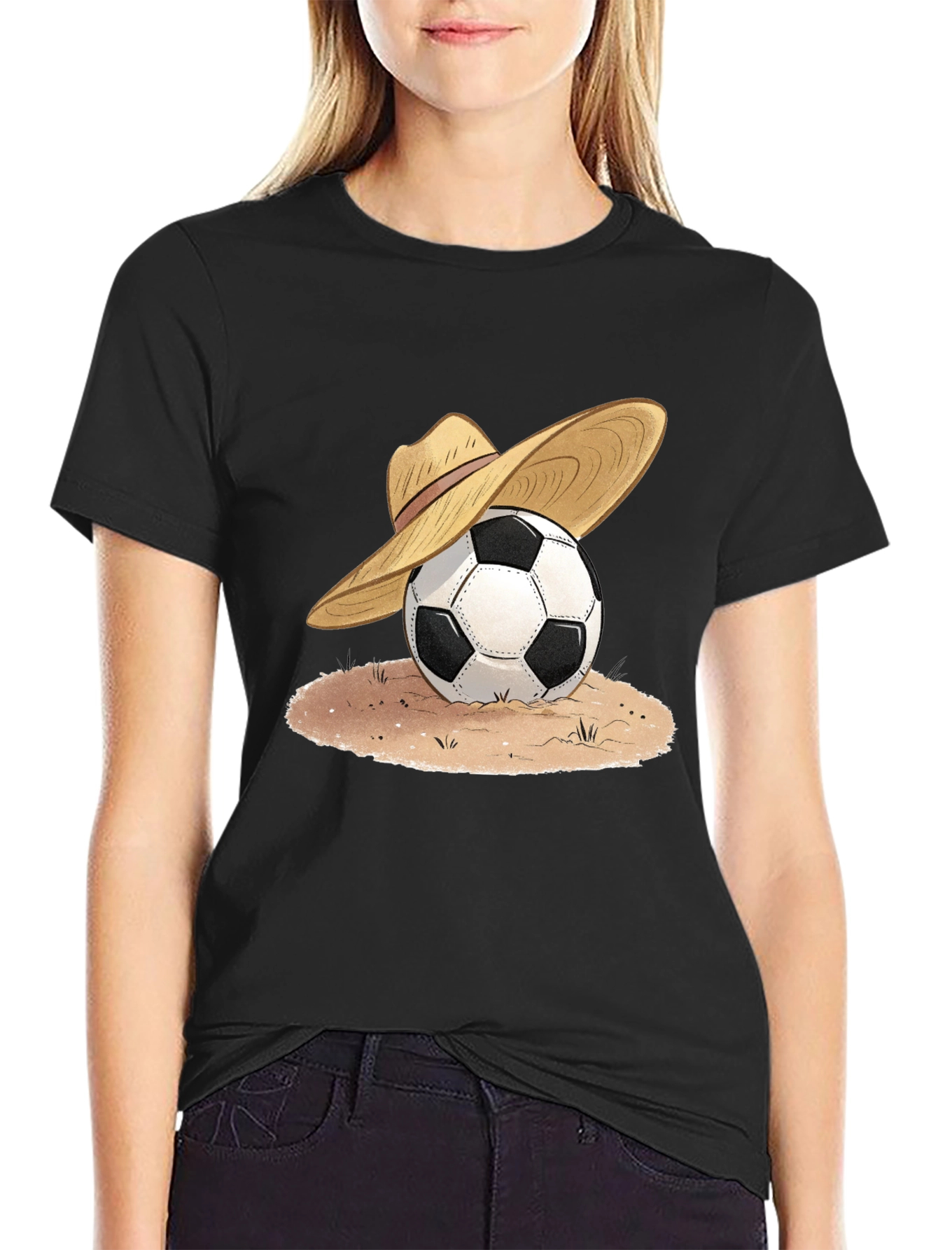 Soccer Ball Sombrero Graphic Tee