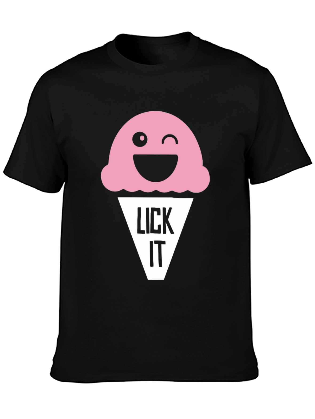 Funny Lick It Ice Cream Graphic Tee