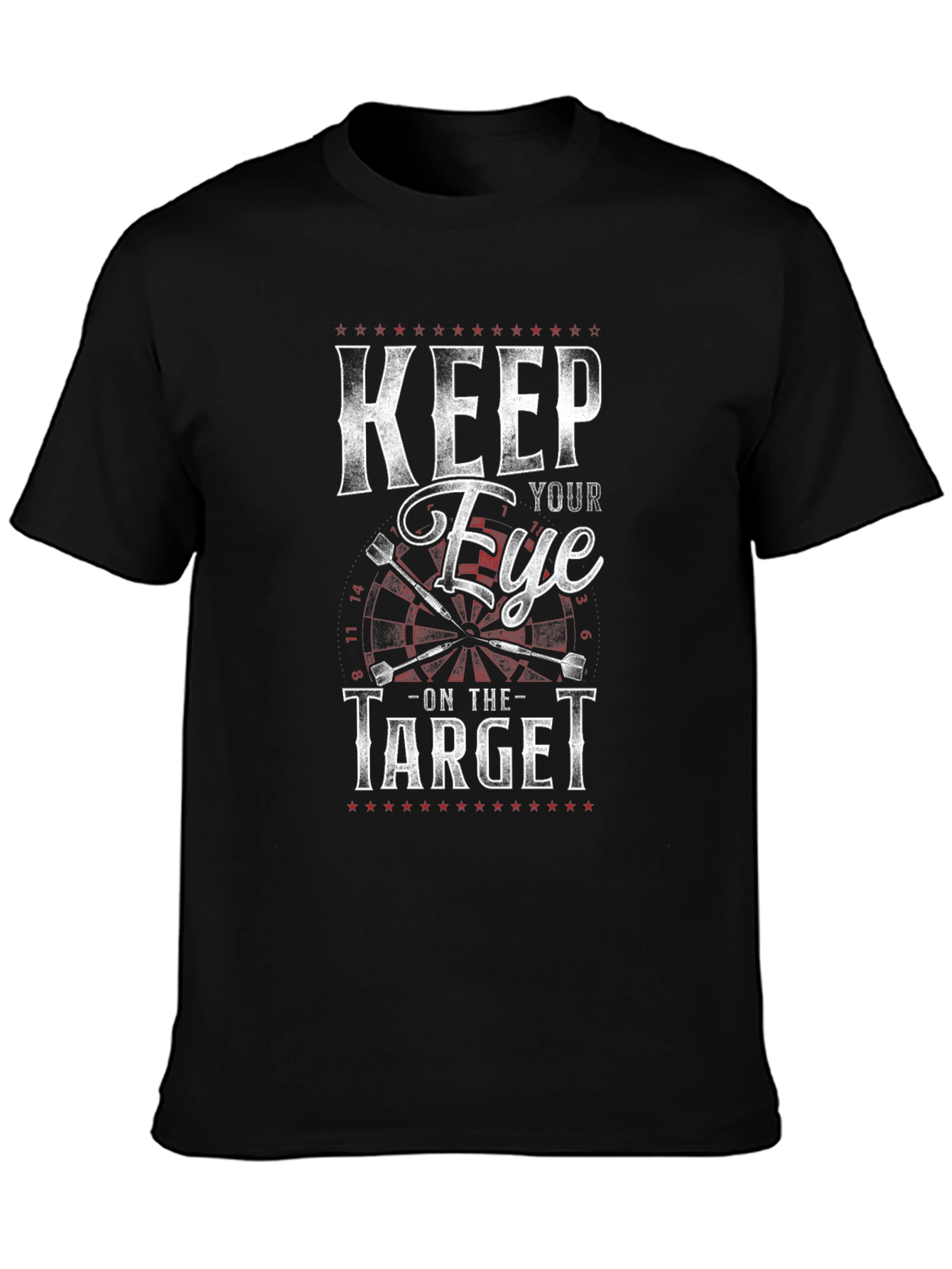 Keep Your Eye on the Target Black T-Shirt