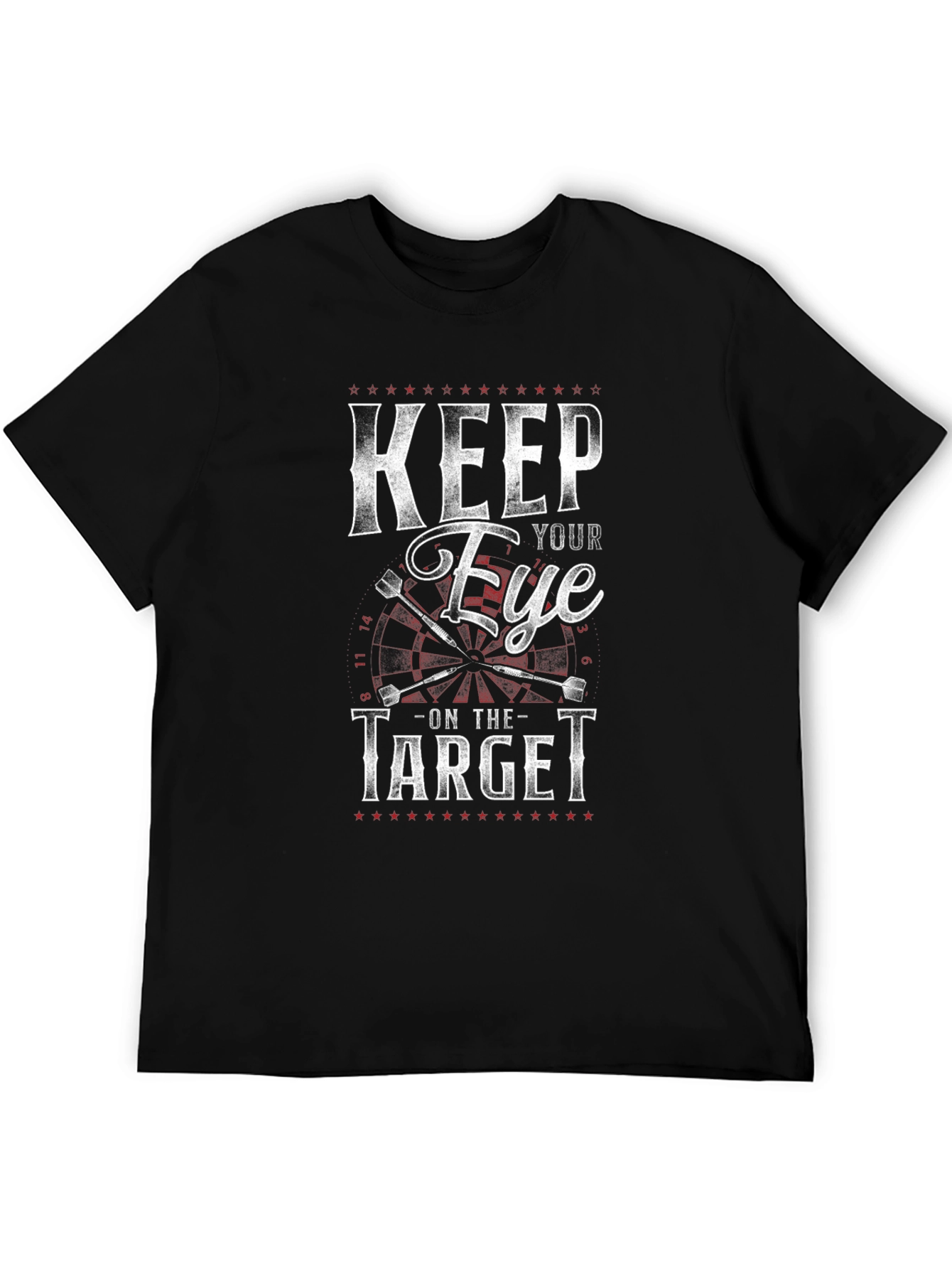 Keep Your Eye on the Target Black T-Shirt