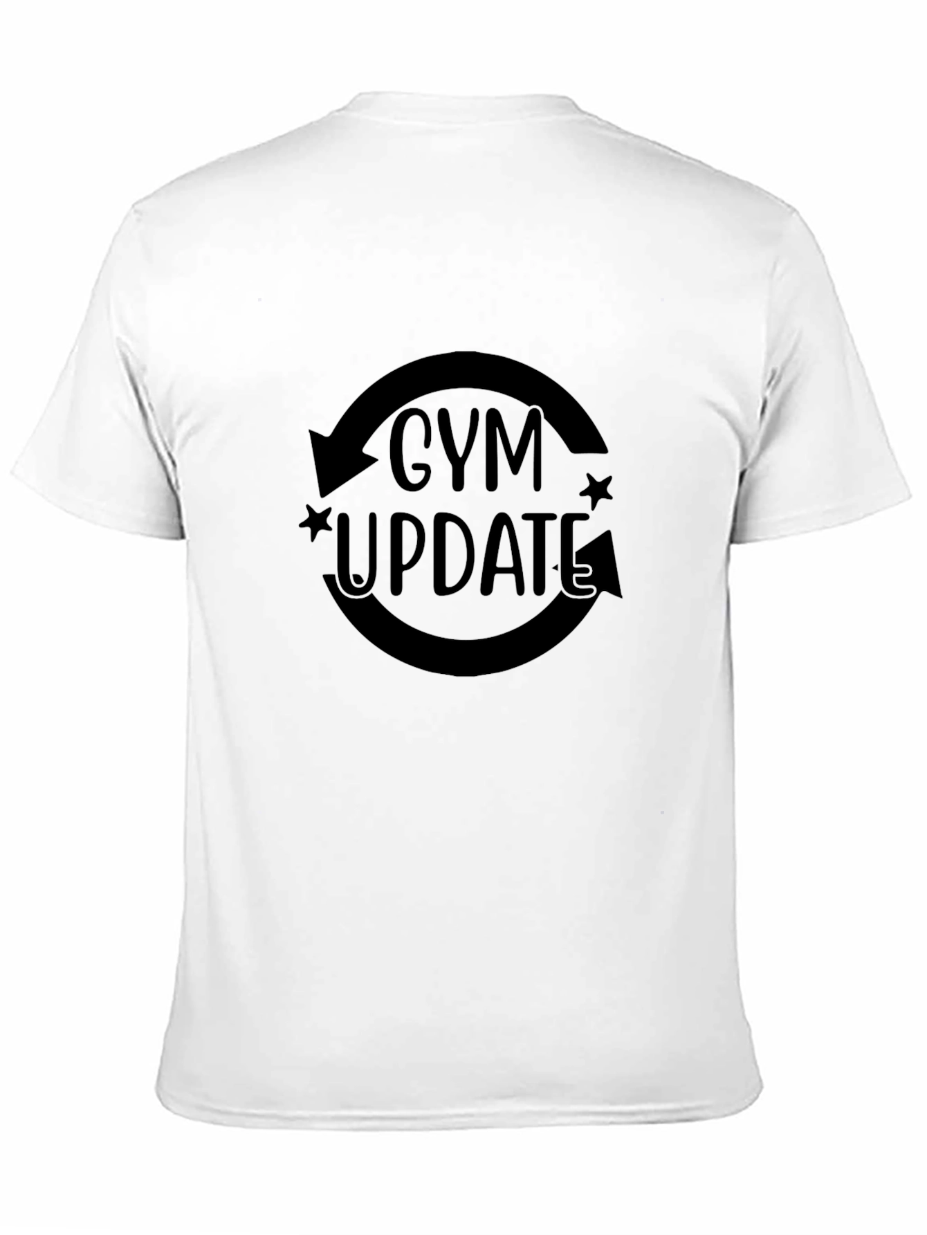 Gym Update Black Graphic Tee