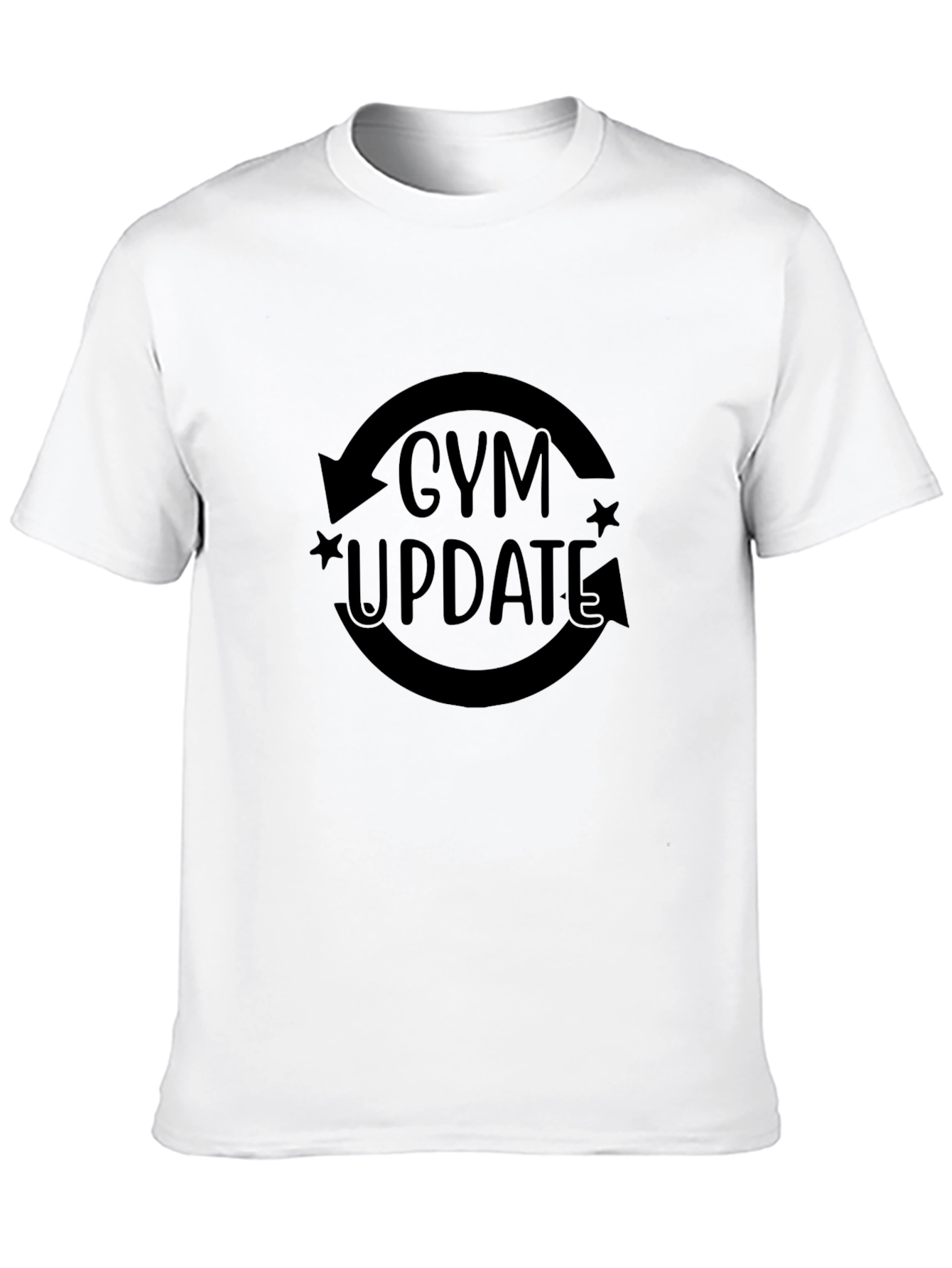 Gym Update Black Graphic Tee