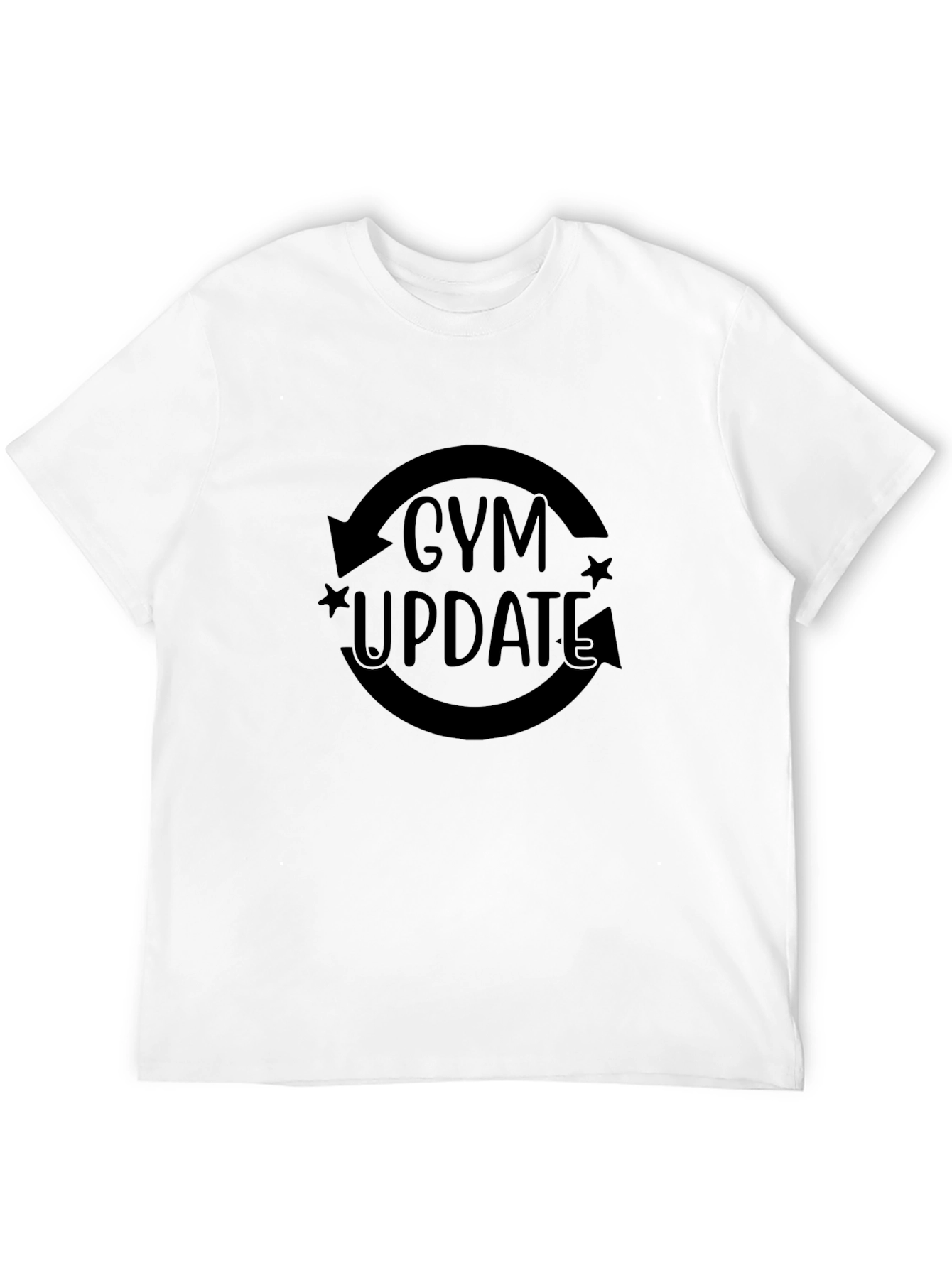 Gym Update Black Graphic Tee