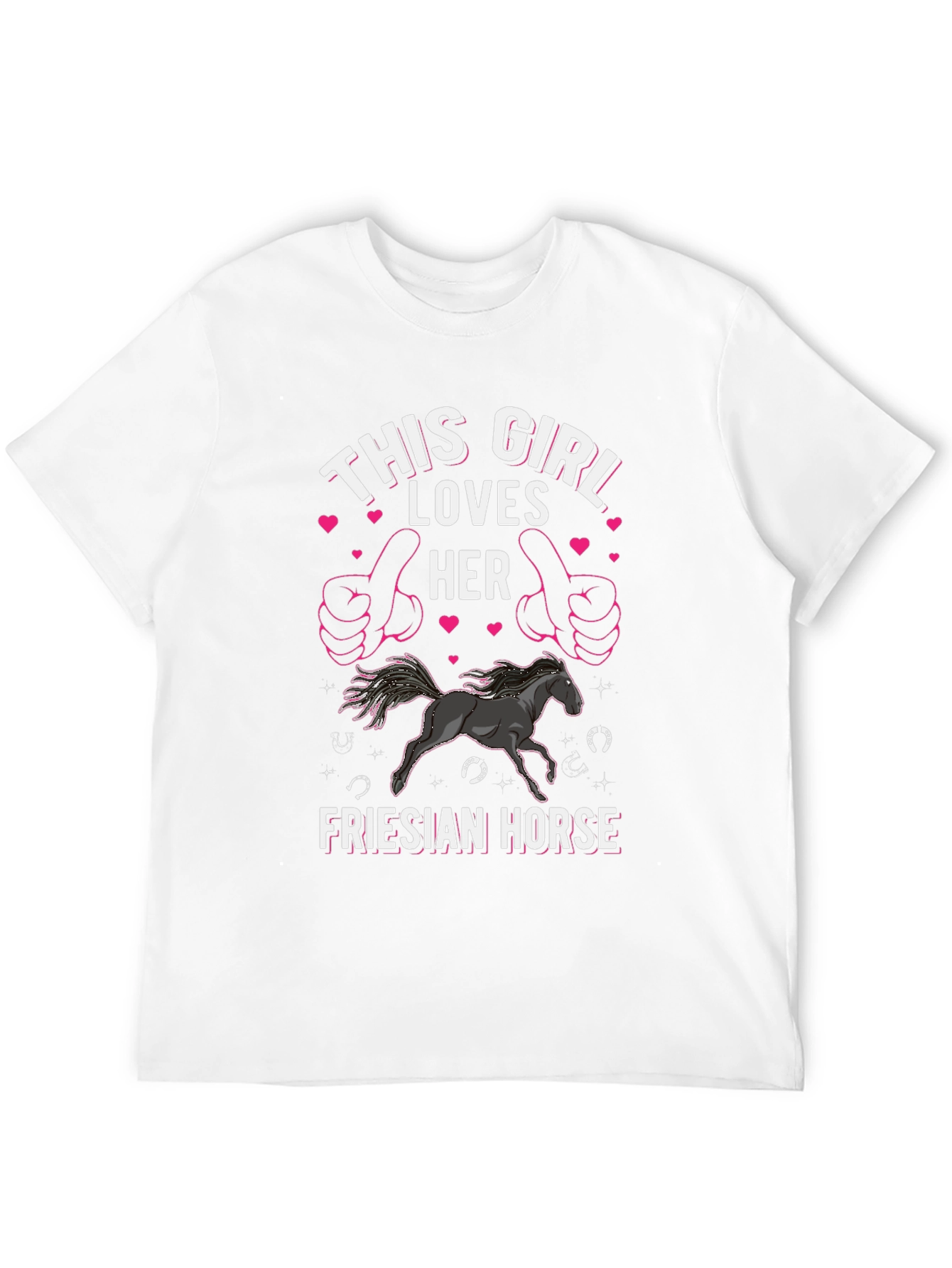 This Girl Loves Her Friesian Horse T-Shirt
