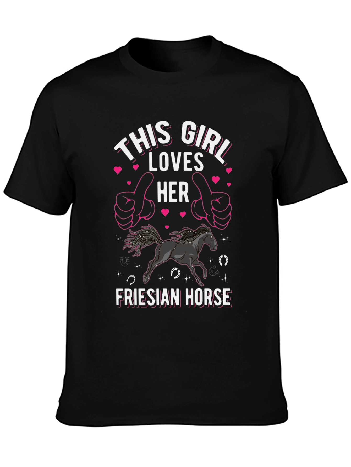This Girl Loves Her Friesian Horse T-Shirt