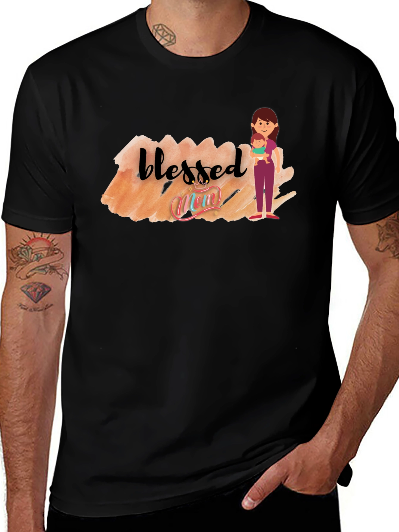 Blessed Mom Graphic T-Shirt