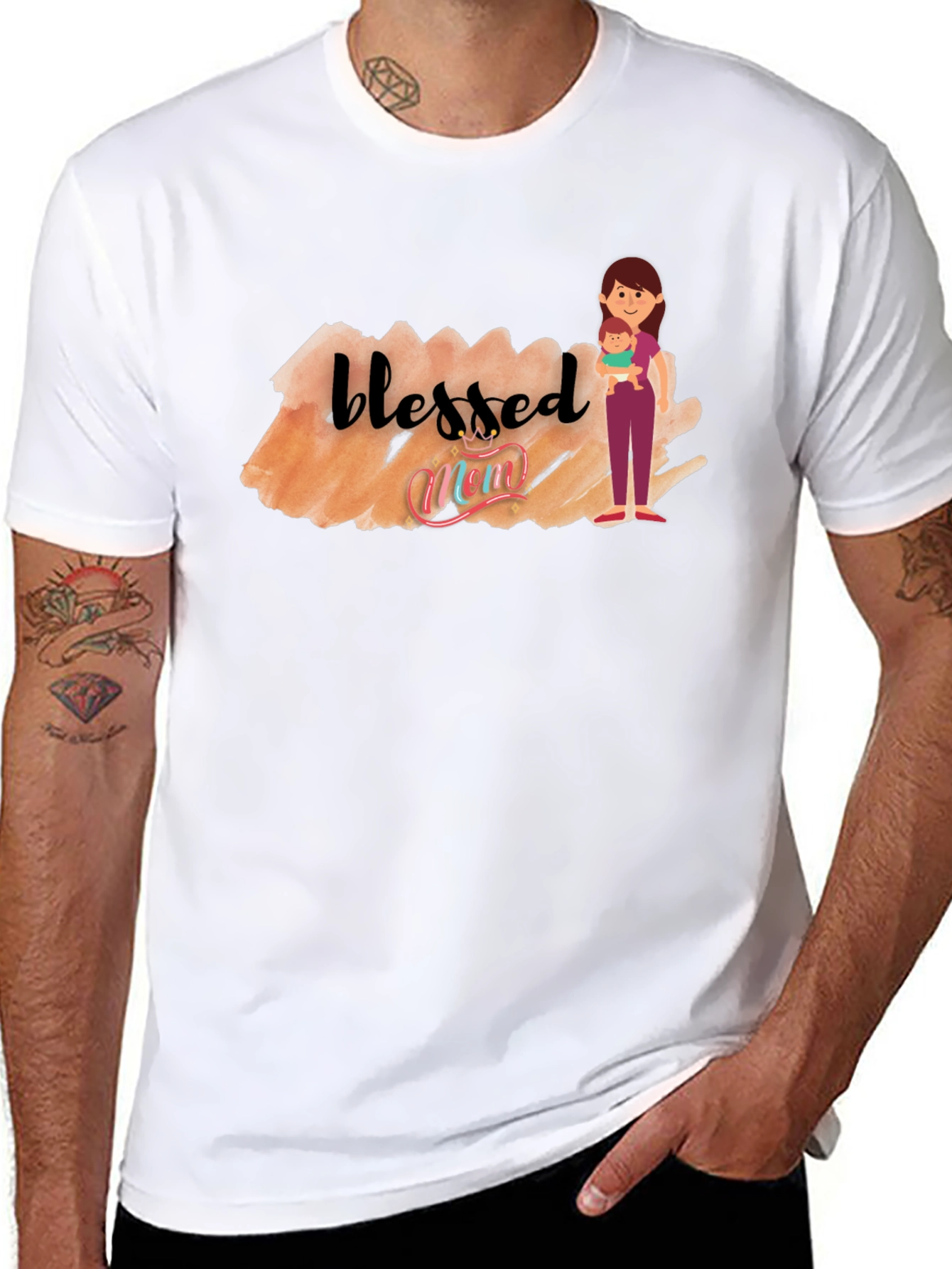 Blessed Mom Graphic T-Shirt