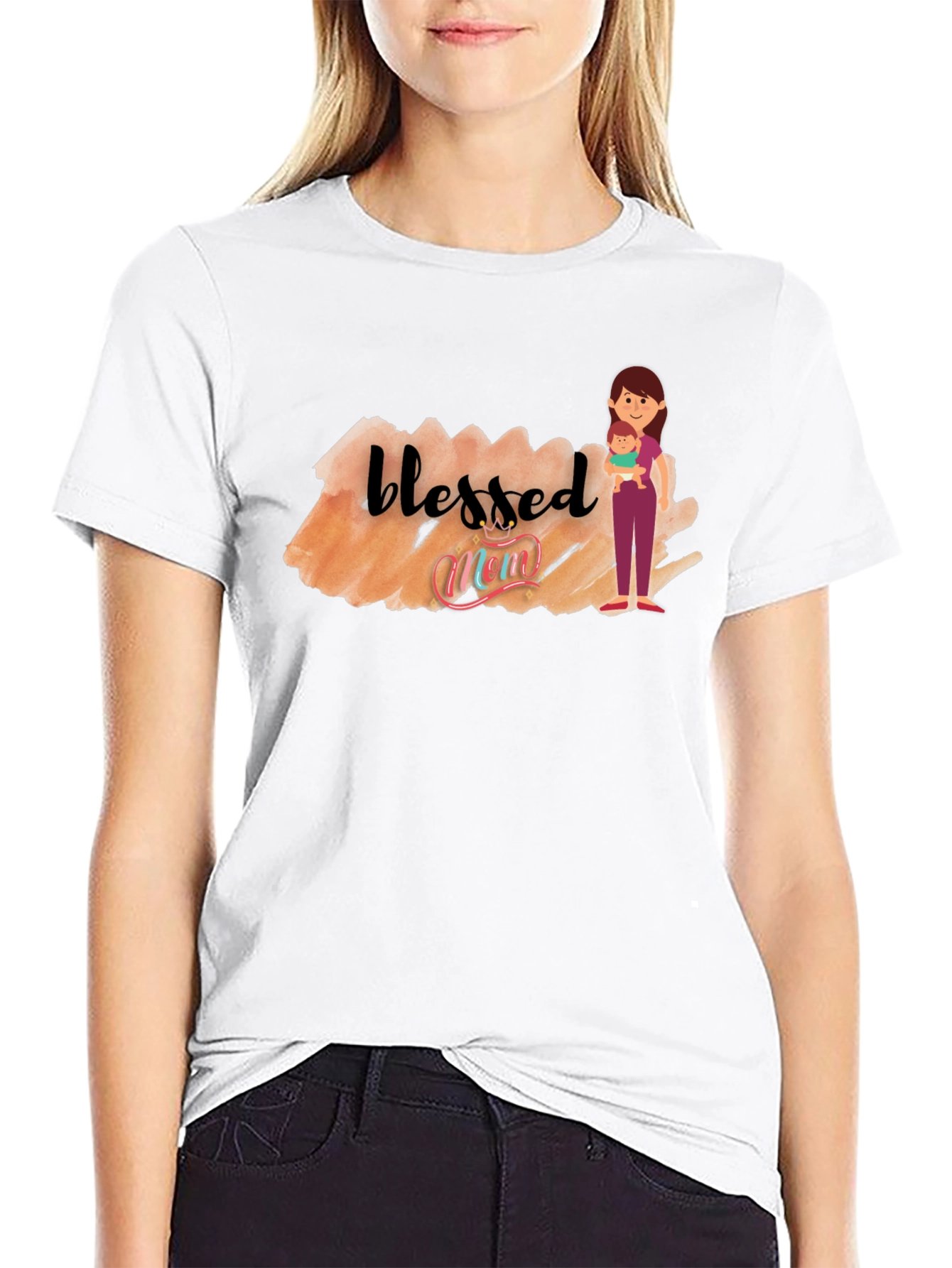 Blessed Mom Graphic T-Shirt