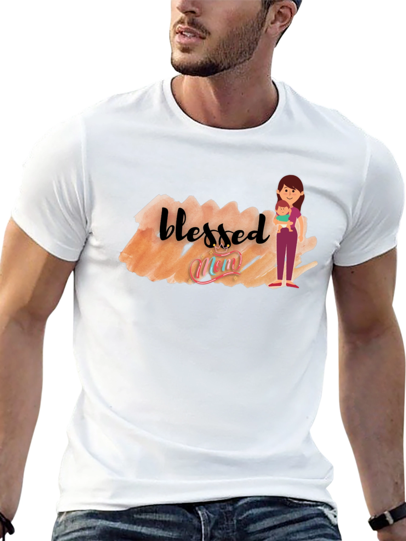 Blessed Mom Graphic T-Shirt