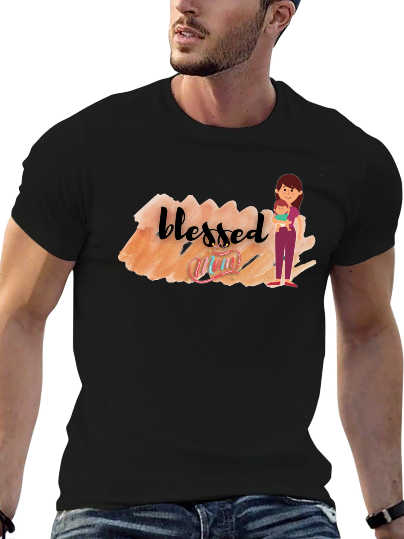 Blessed Mom Graphic T-Shirt