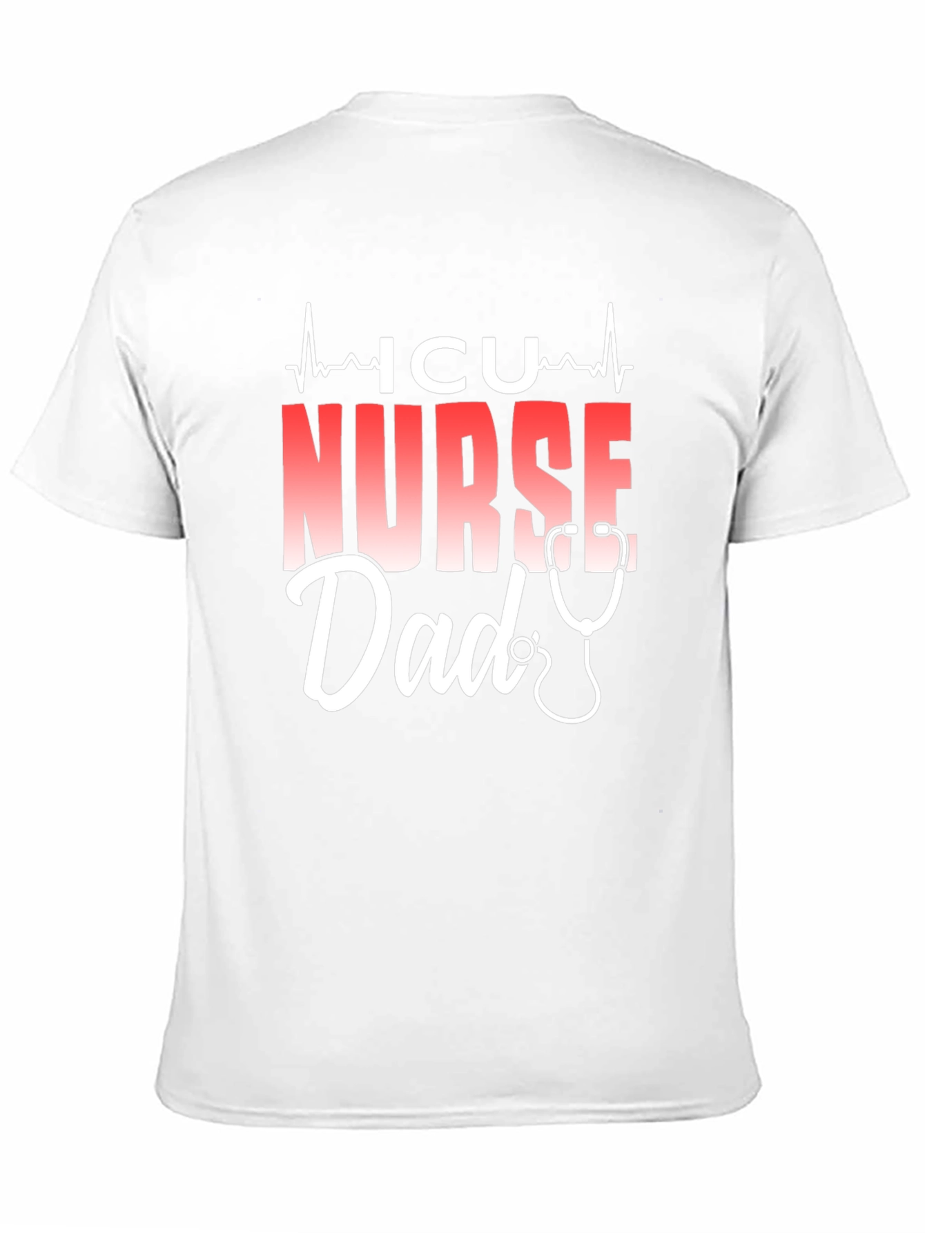 ICU Nurse Dad T-Shirt - Black