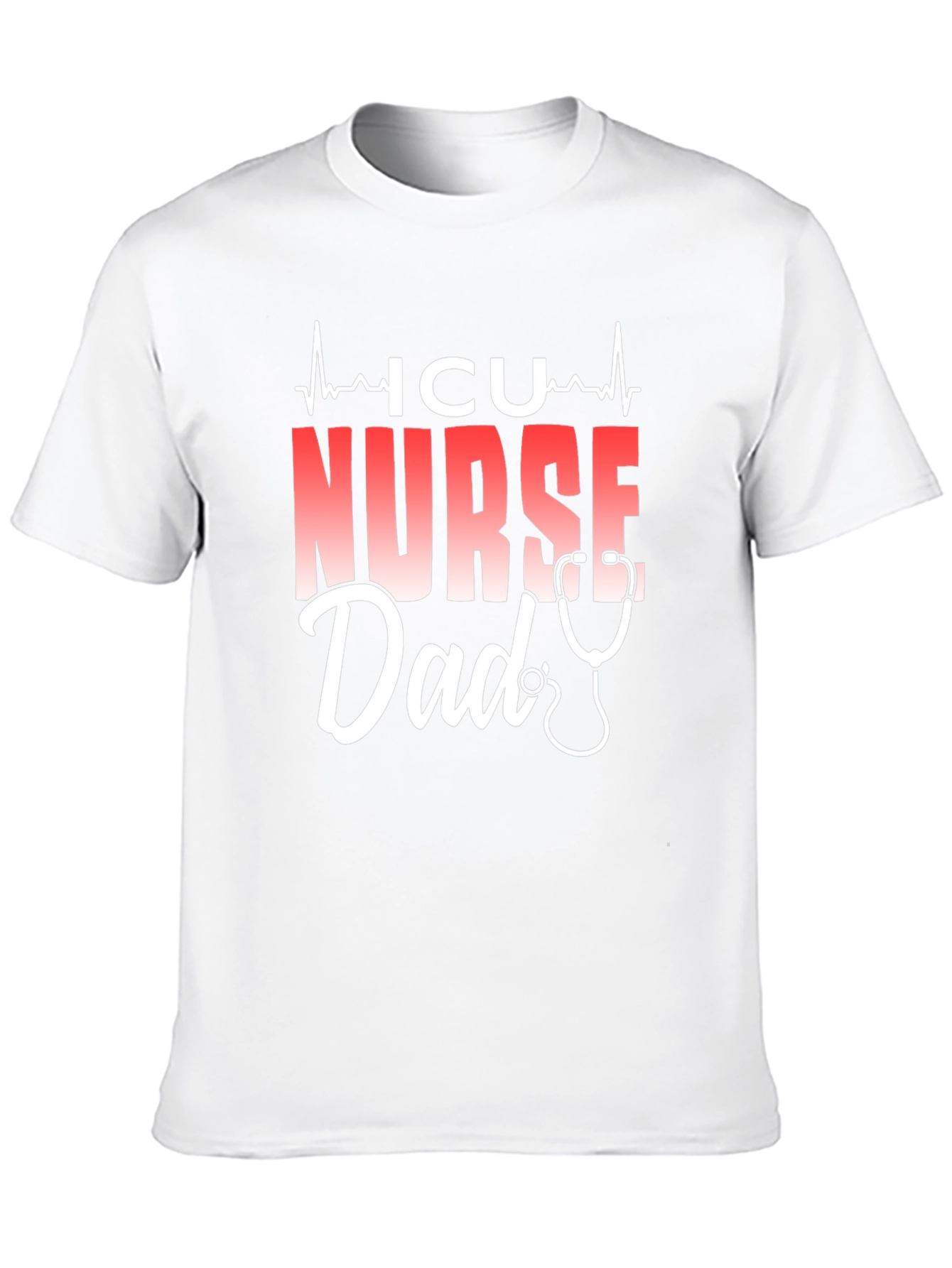 ICU Nurse Dad T-Shirt - Black