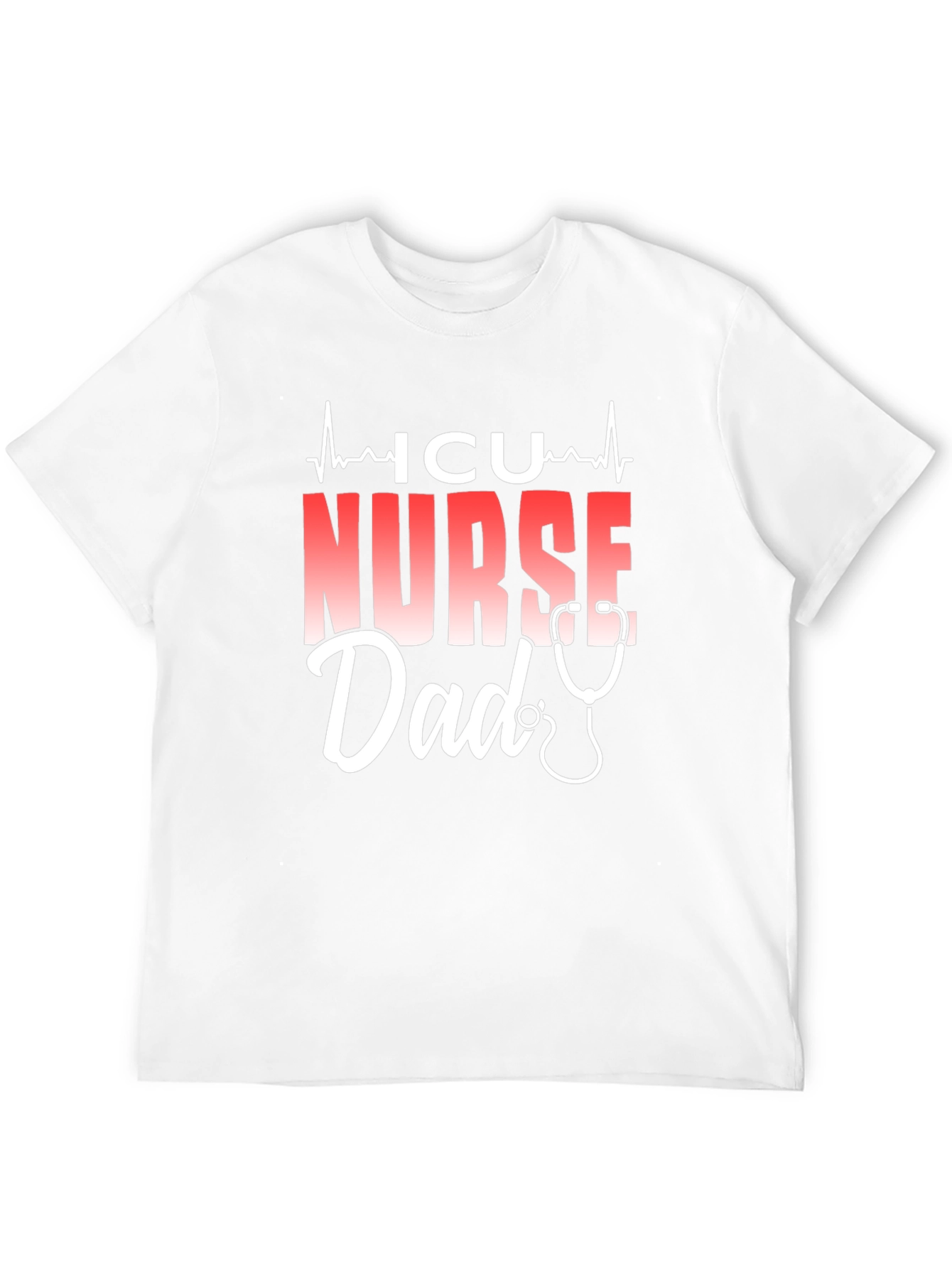 ICU Nurse Dad T-Shirt - Black