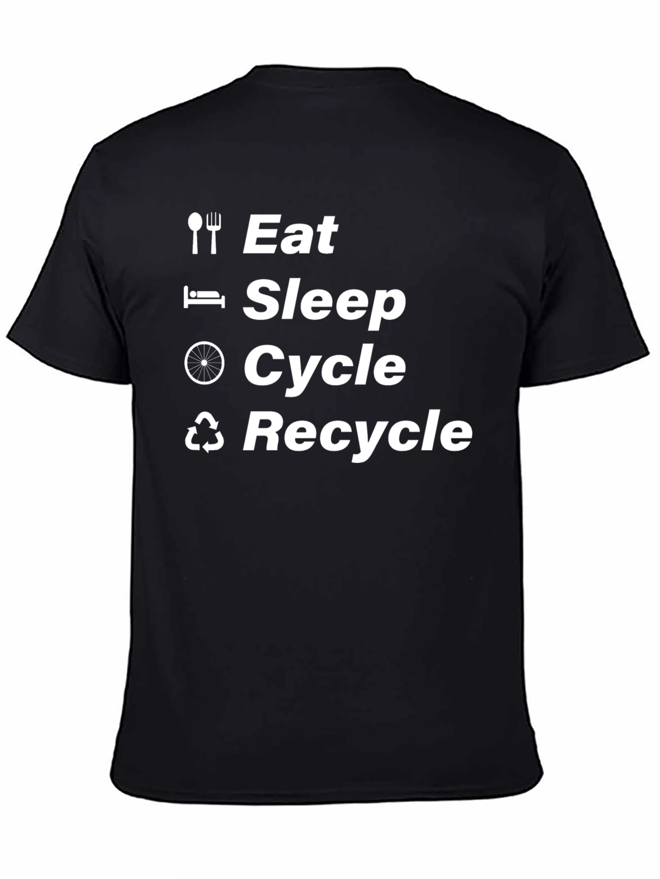 Eat Sleep Cycle Recycle T-Shirt