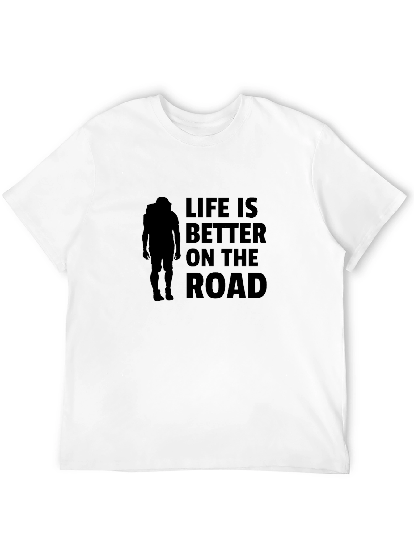 Life is Better on the Road Black T-Shirt