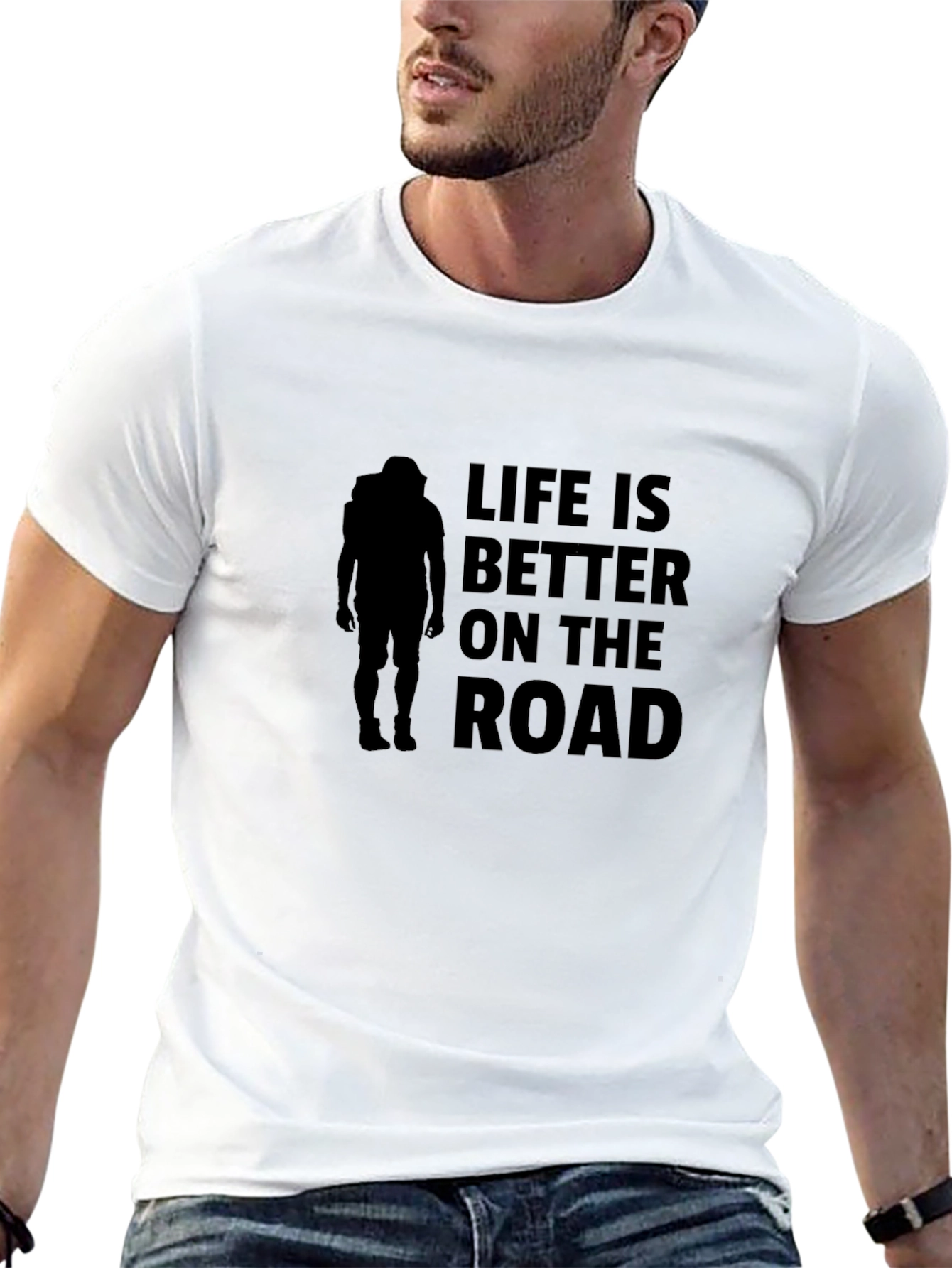 Life is Better on the Road Black T-Shirt