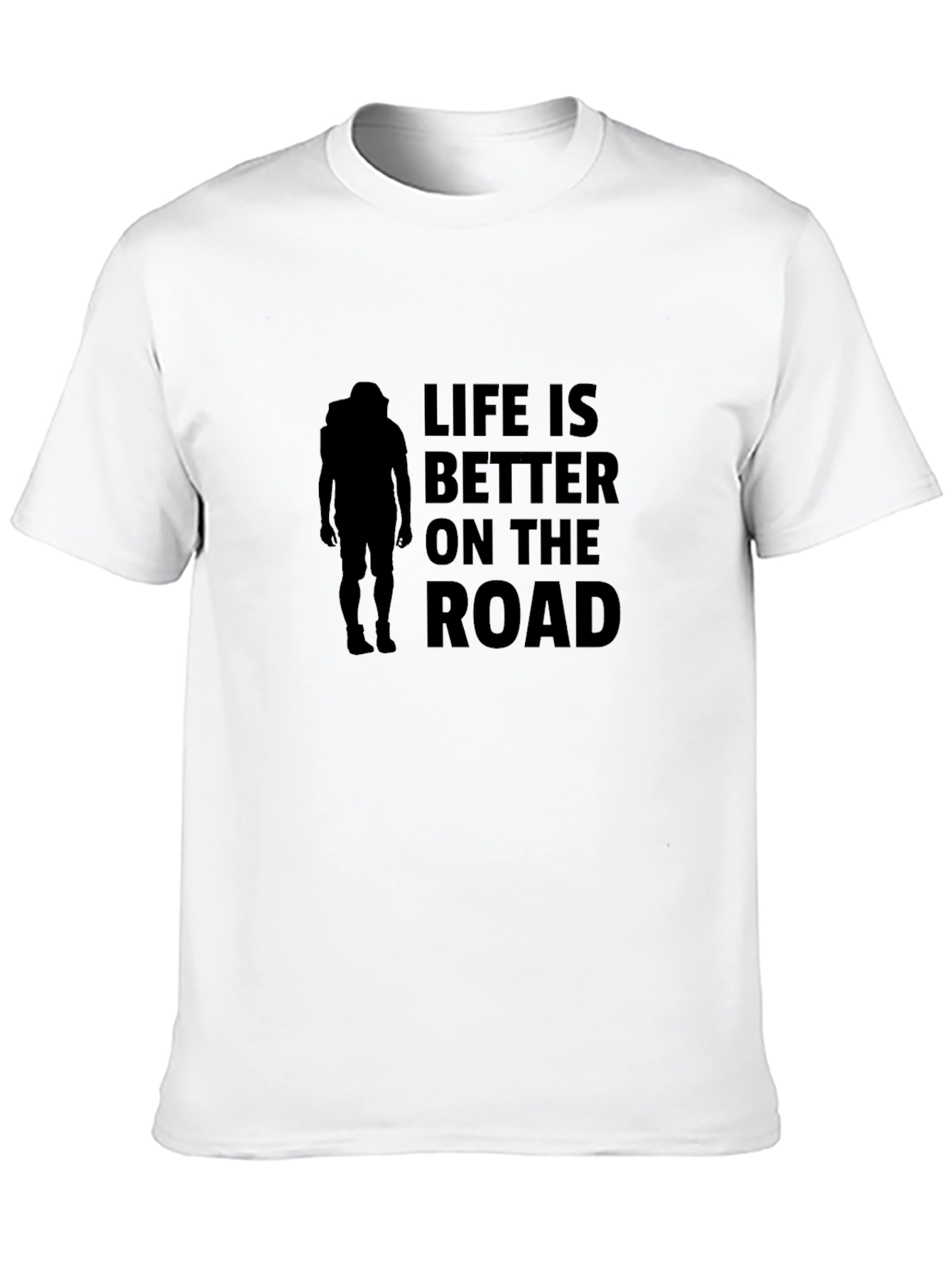Life is Better on the Road Black T-Shirt