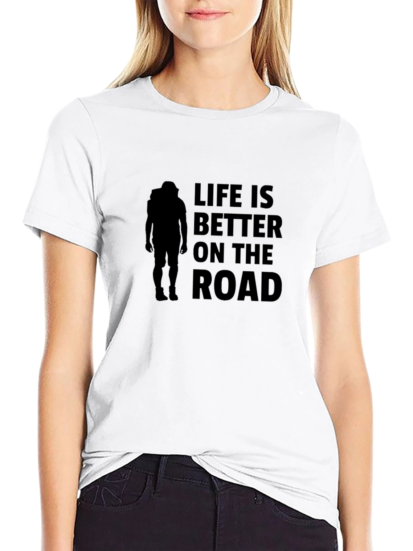 Life is Better on the Road Black T-Shirt
