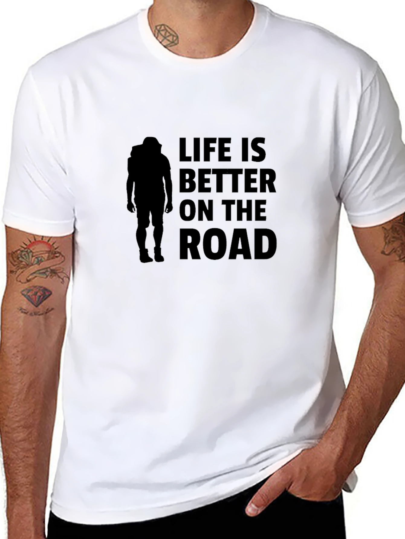 Life is Better on the Road Black T-Shirt