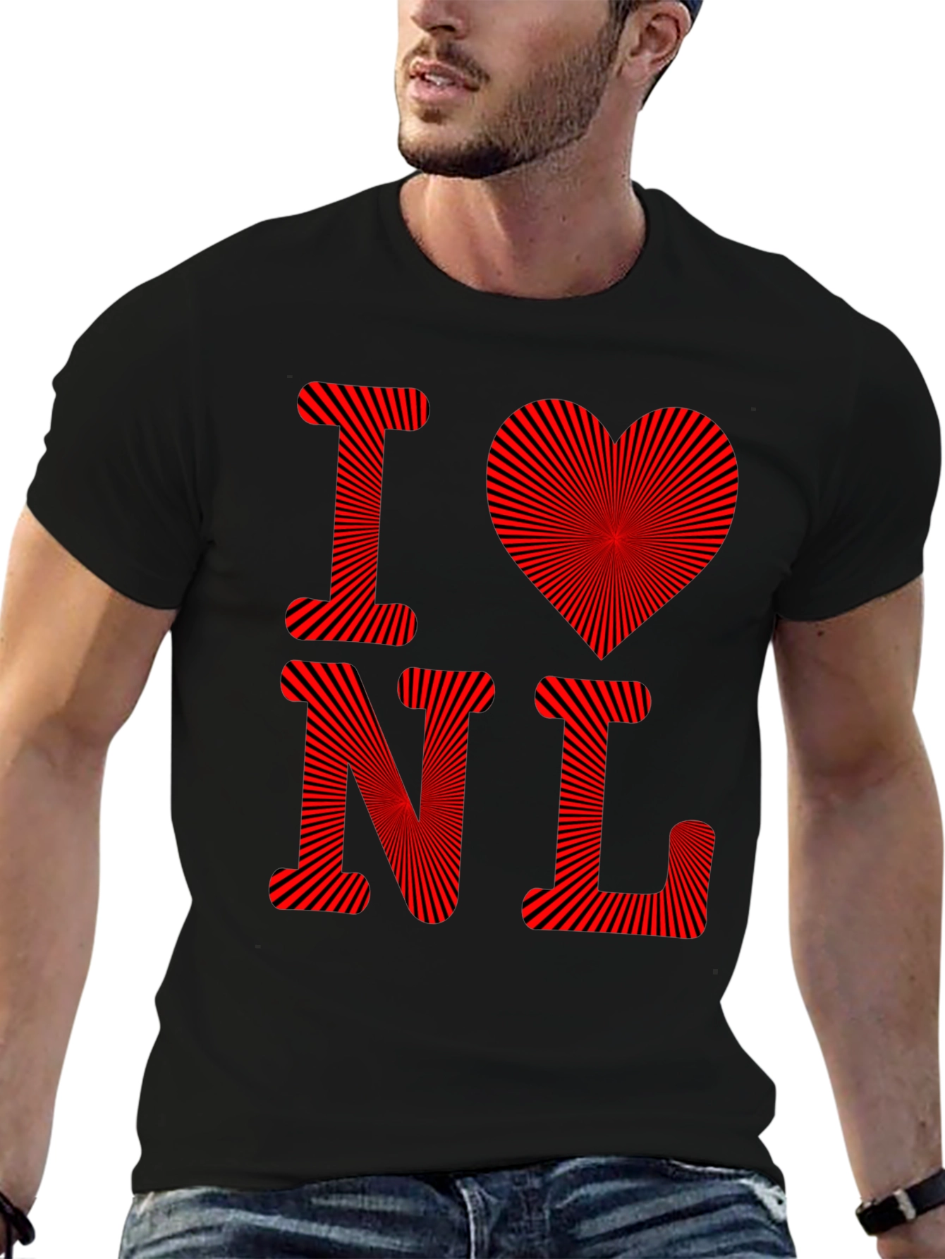 I Love NL T-Shirt - Mens Graphic Tee