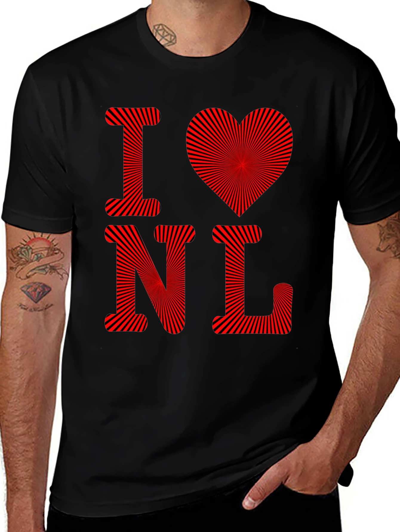 I Love NL T-Shirt - Mens Graphic Tee