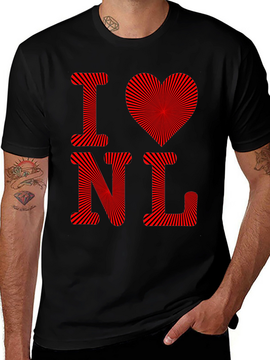 I Love NL T-Shirt - Mens Graphic Tee