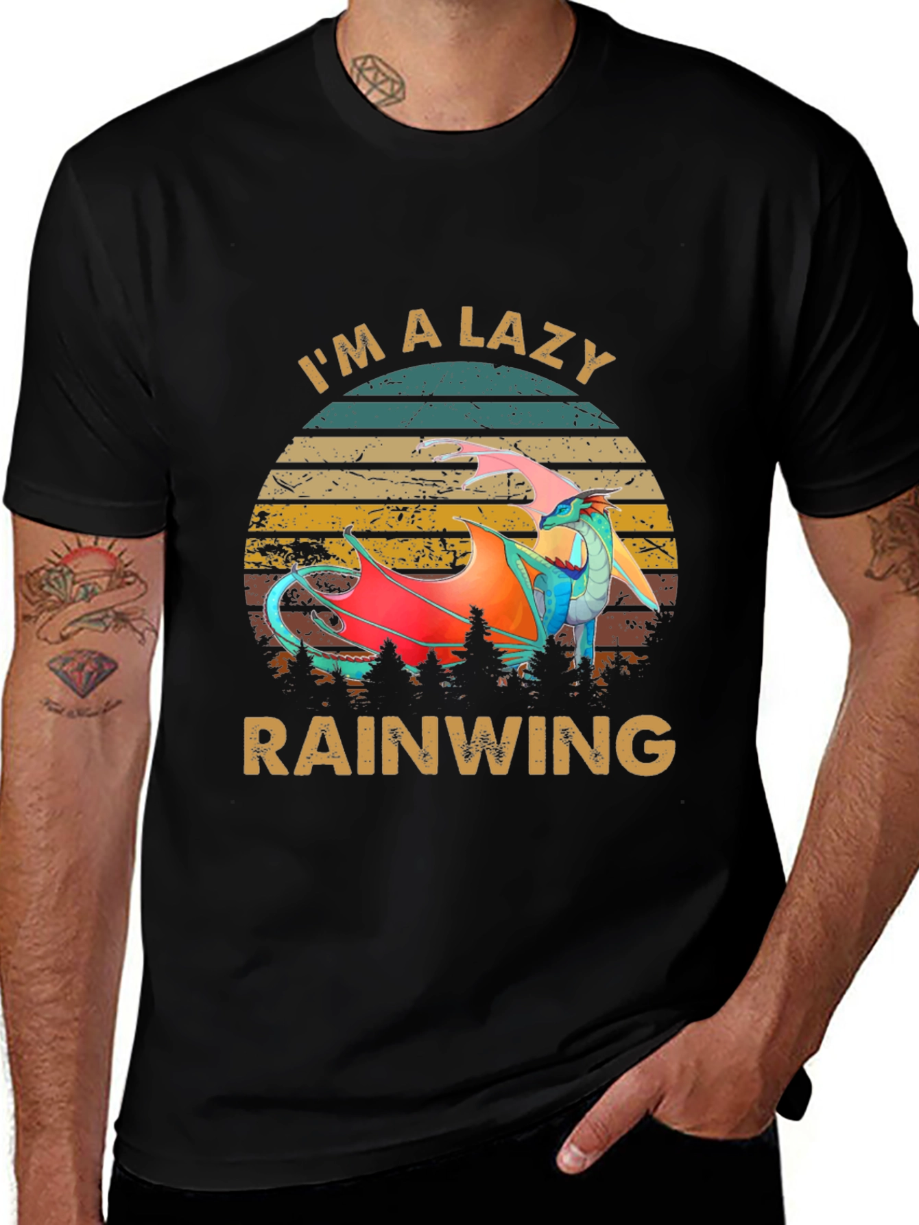Lazy Rainwing Dragon Graphic Tee