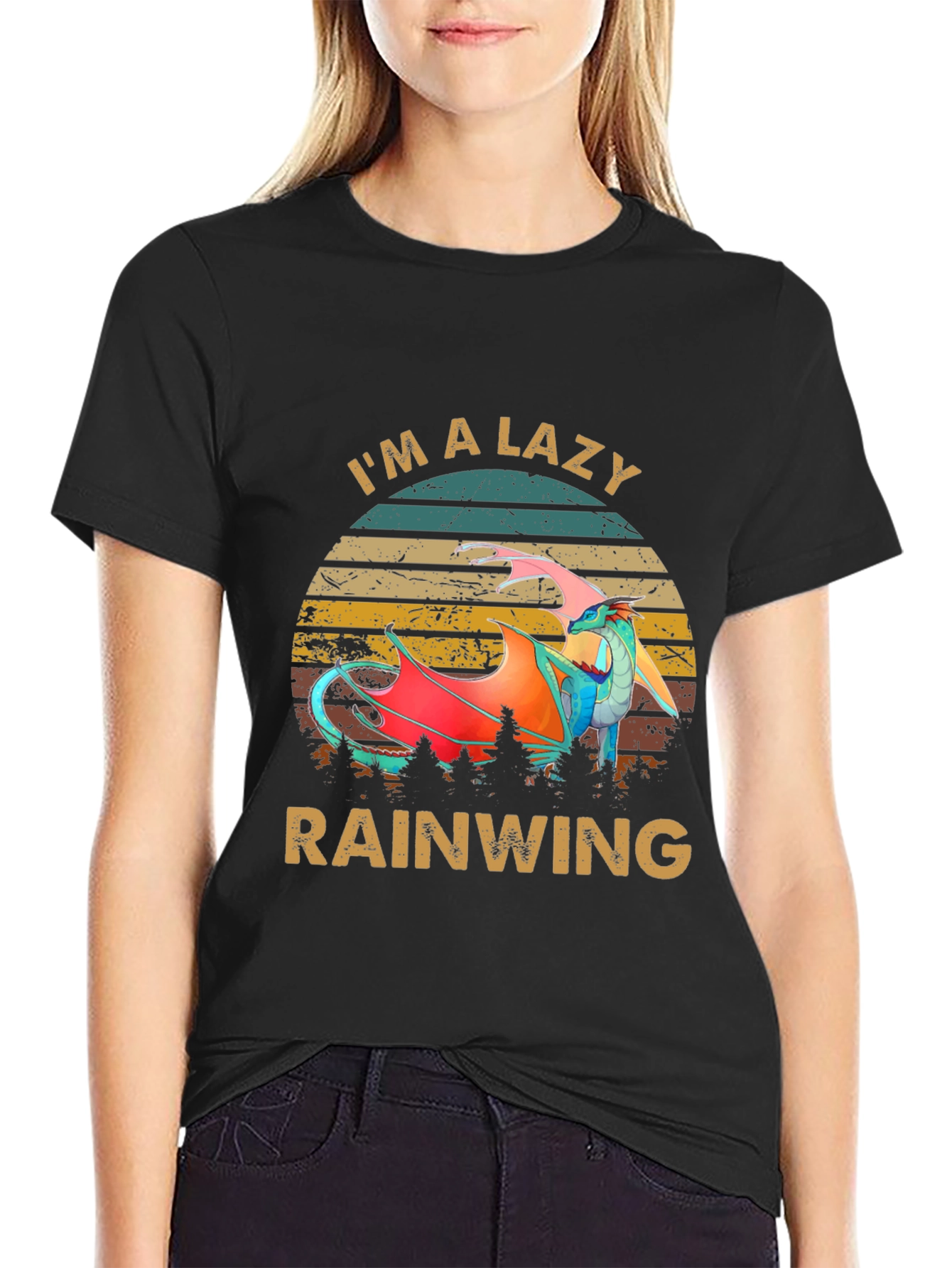 Lazy Rainwing Dragon Graphic Tee