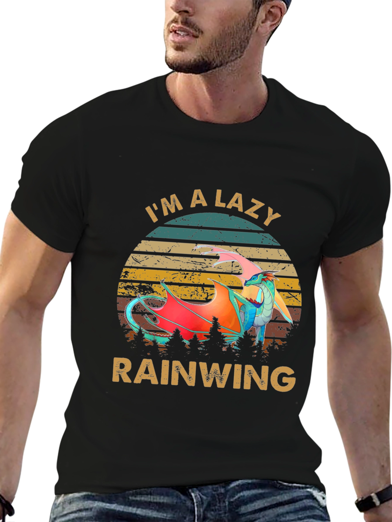 Lazy Rainwing Dragon Graphic Tee