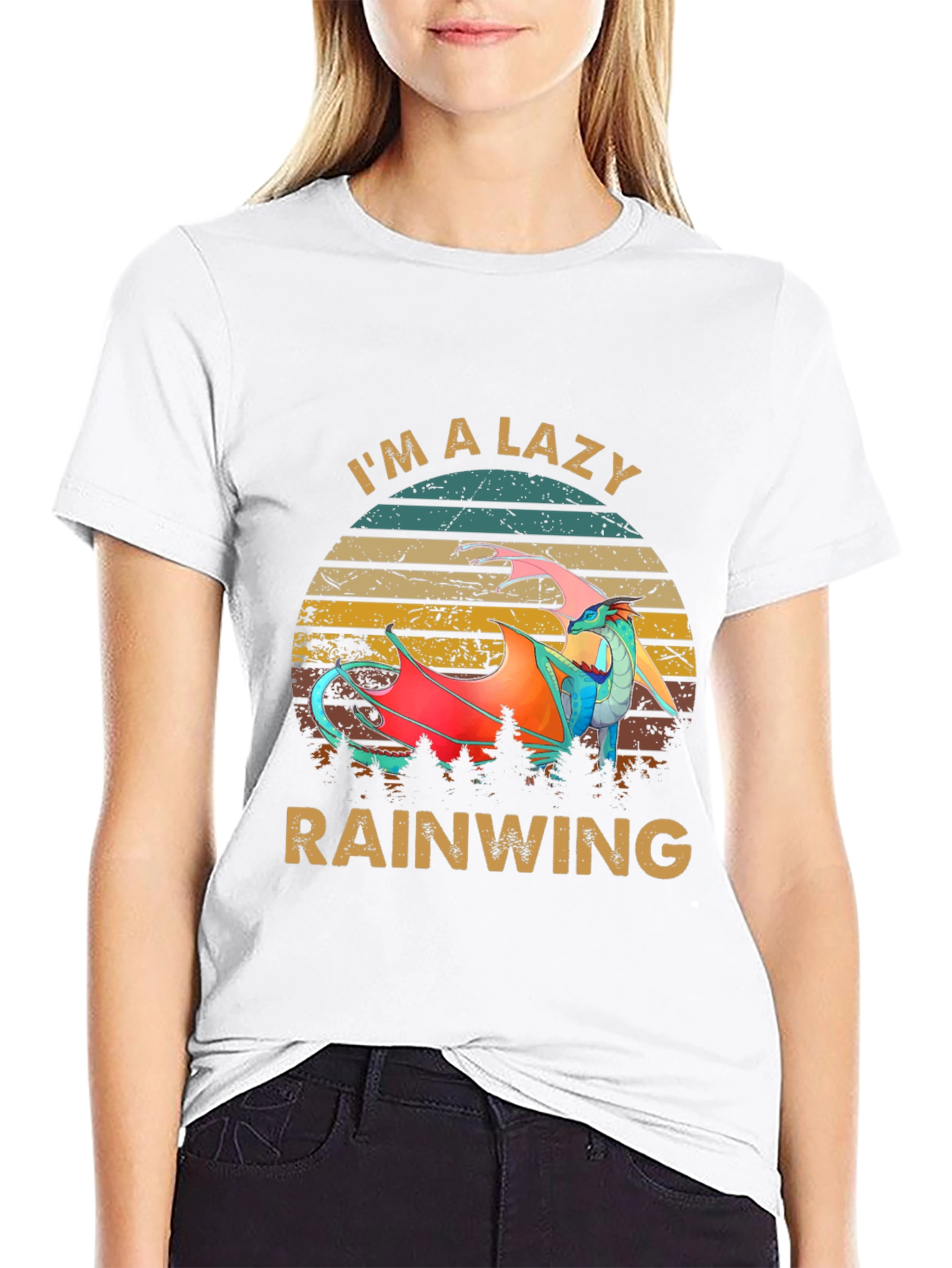 Lazy Rainwing Dragon Graphic Tee