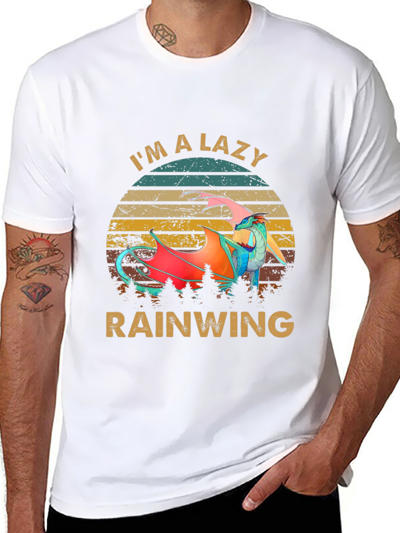 Lazy Rainwing Dragon Graphic Tee