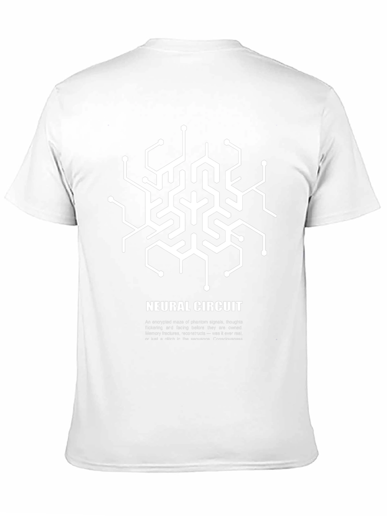 Neural Circuit Graphic T-Shirt - Black
