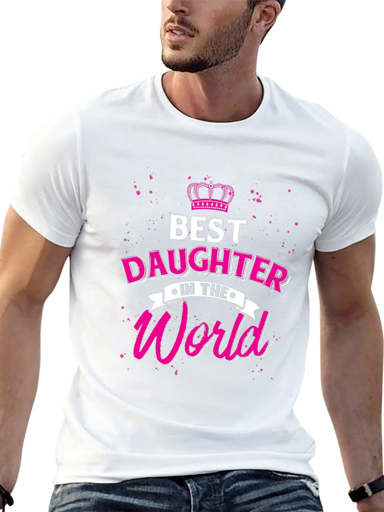Best Daughter in the World Black T-Shirt