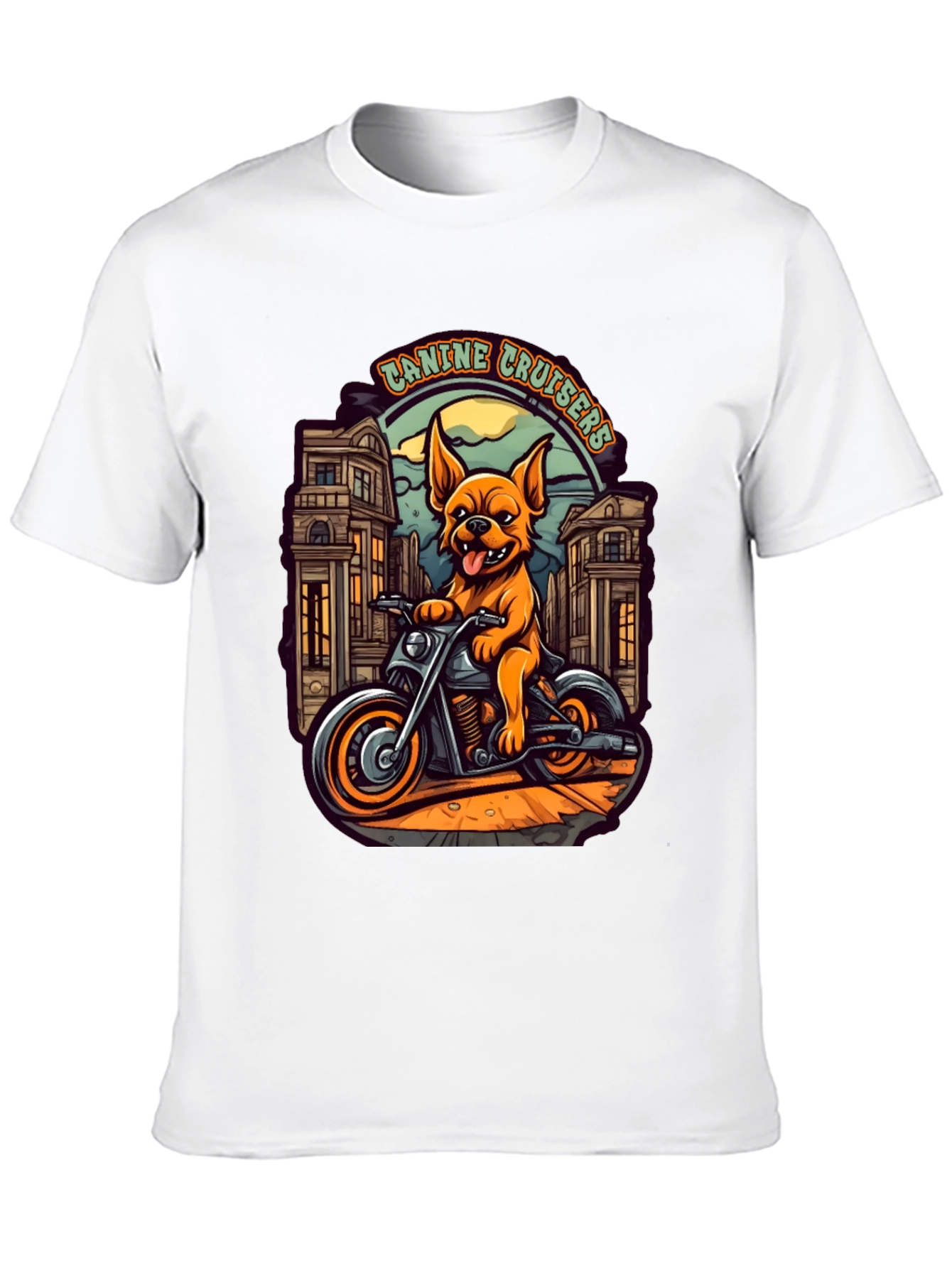 Canine Cruisers Black Graphic T-Shirt